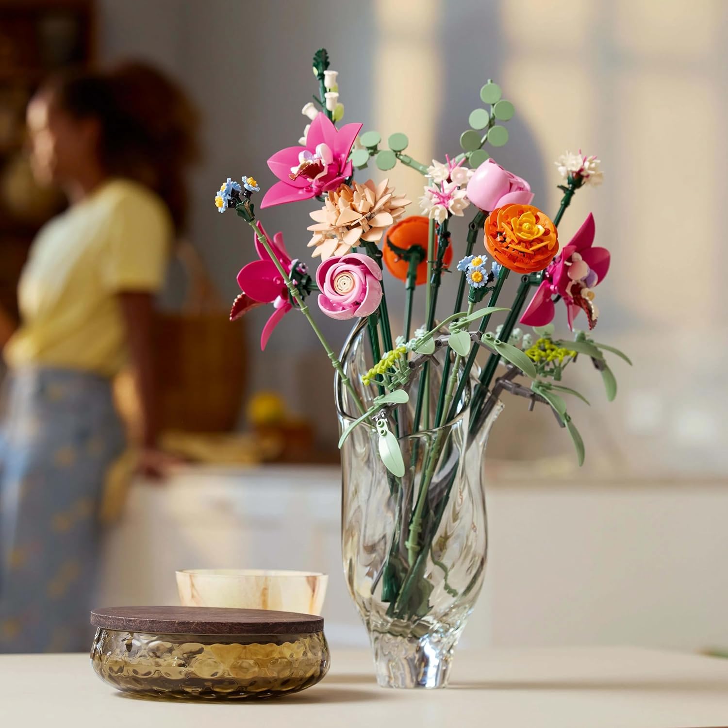 749-Piece Botanicals Pretty Pink Flower Bouquet