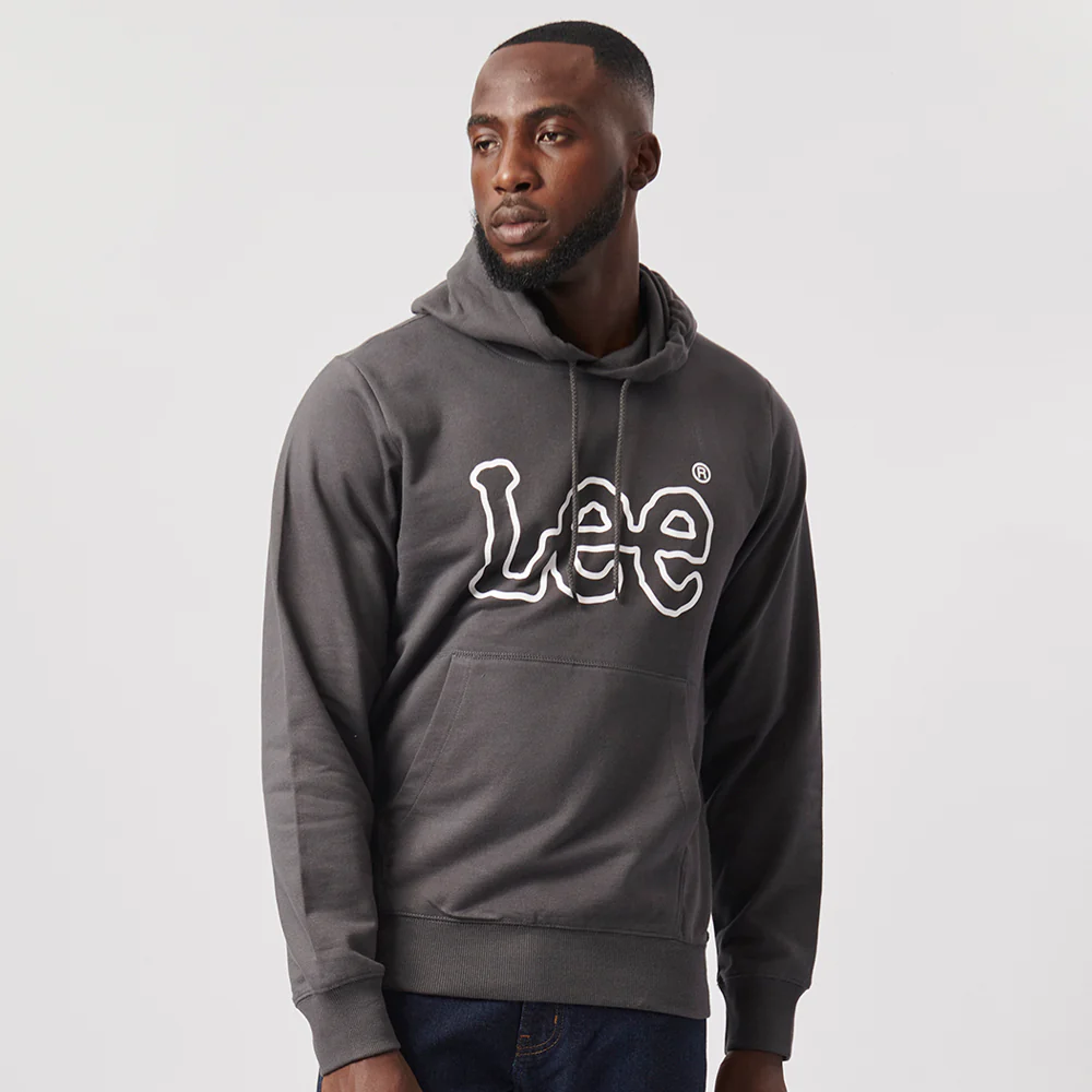 Men's Outline Logo Fleece Hoodie