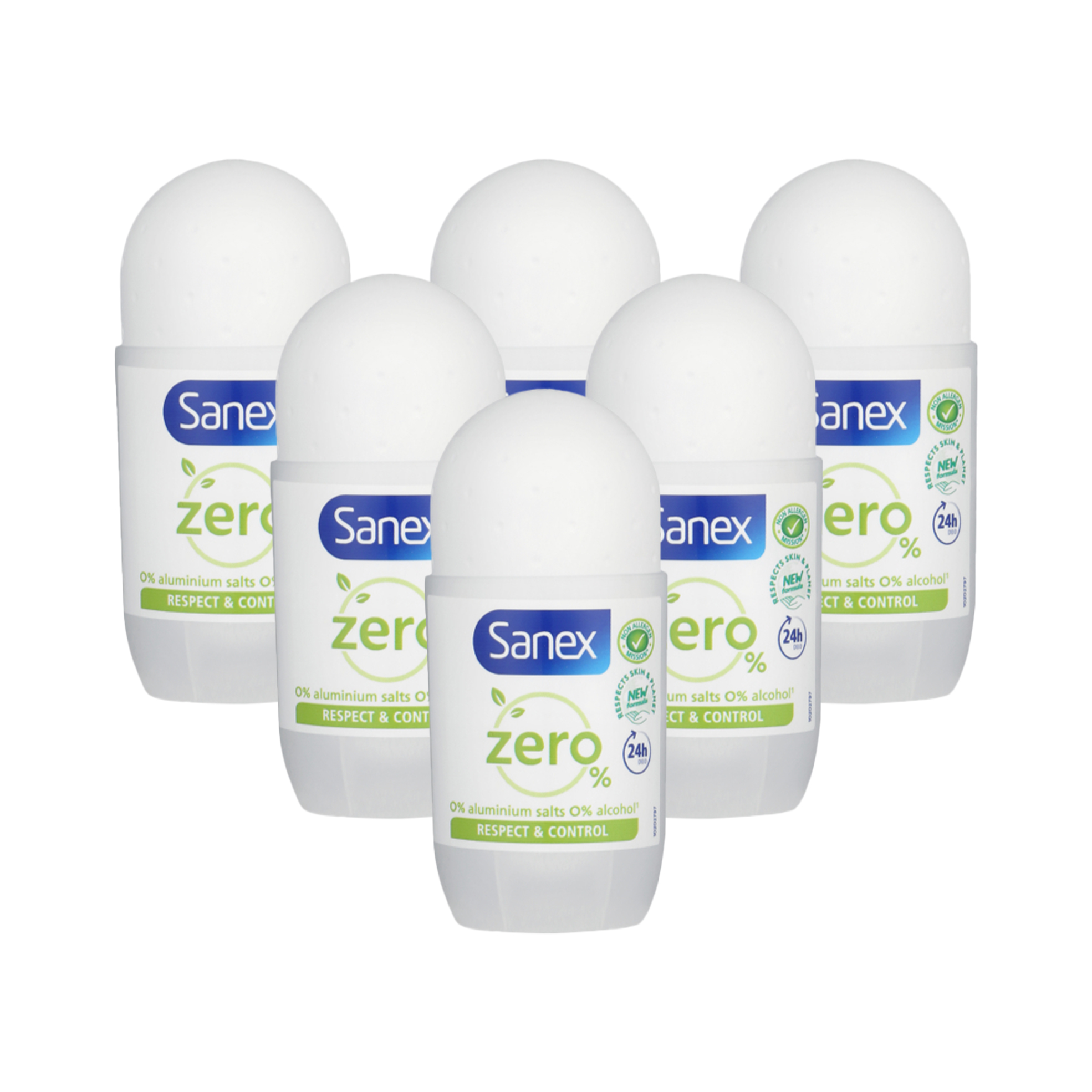 6x 50ml Ladies Dermo Anti-Perspirant Roll-Ons