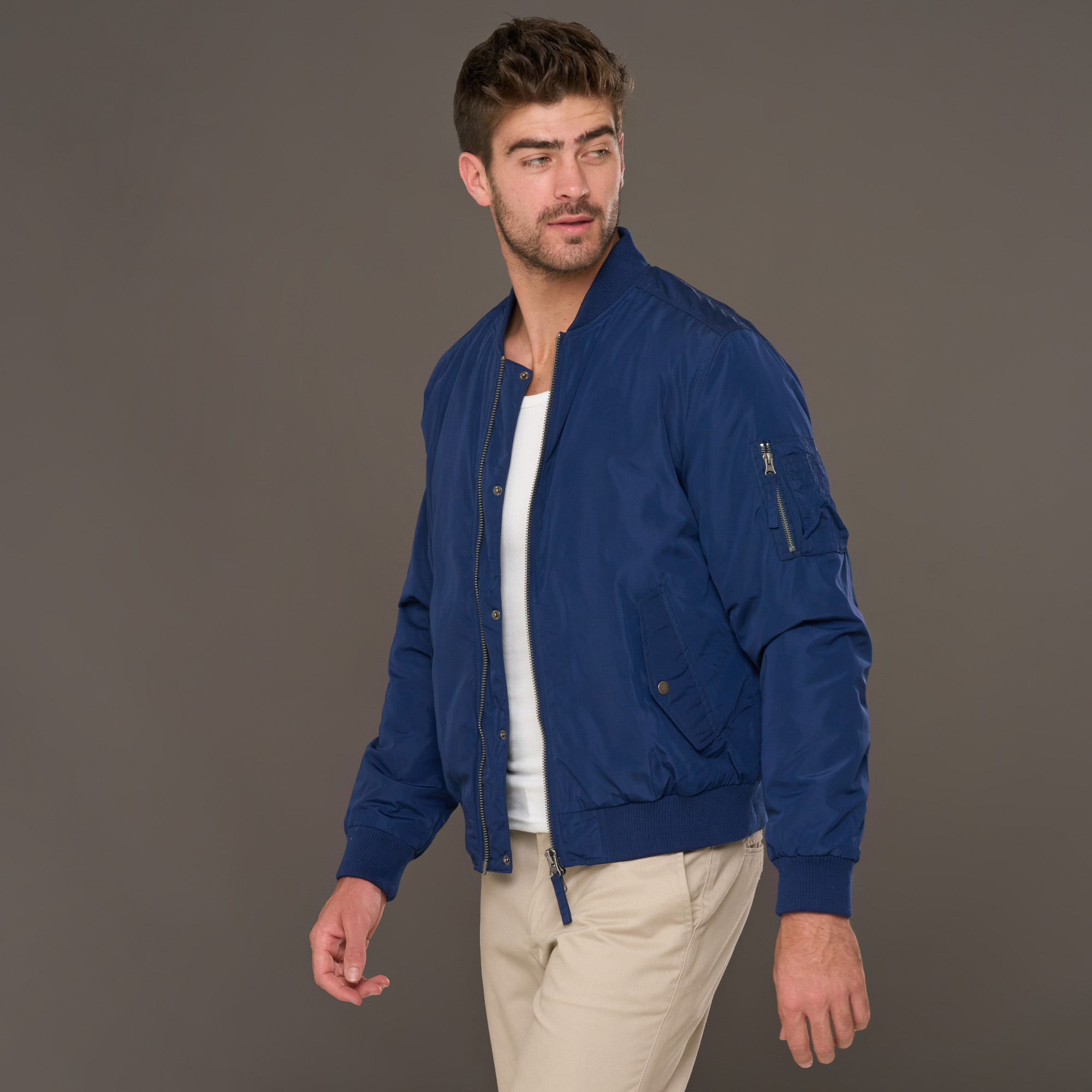 Navy Bomber Jacket Topman Navy Jacket Navy Topman Bomber Jacket