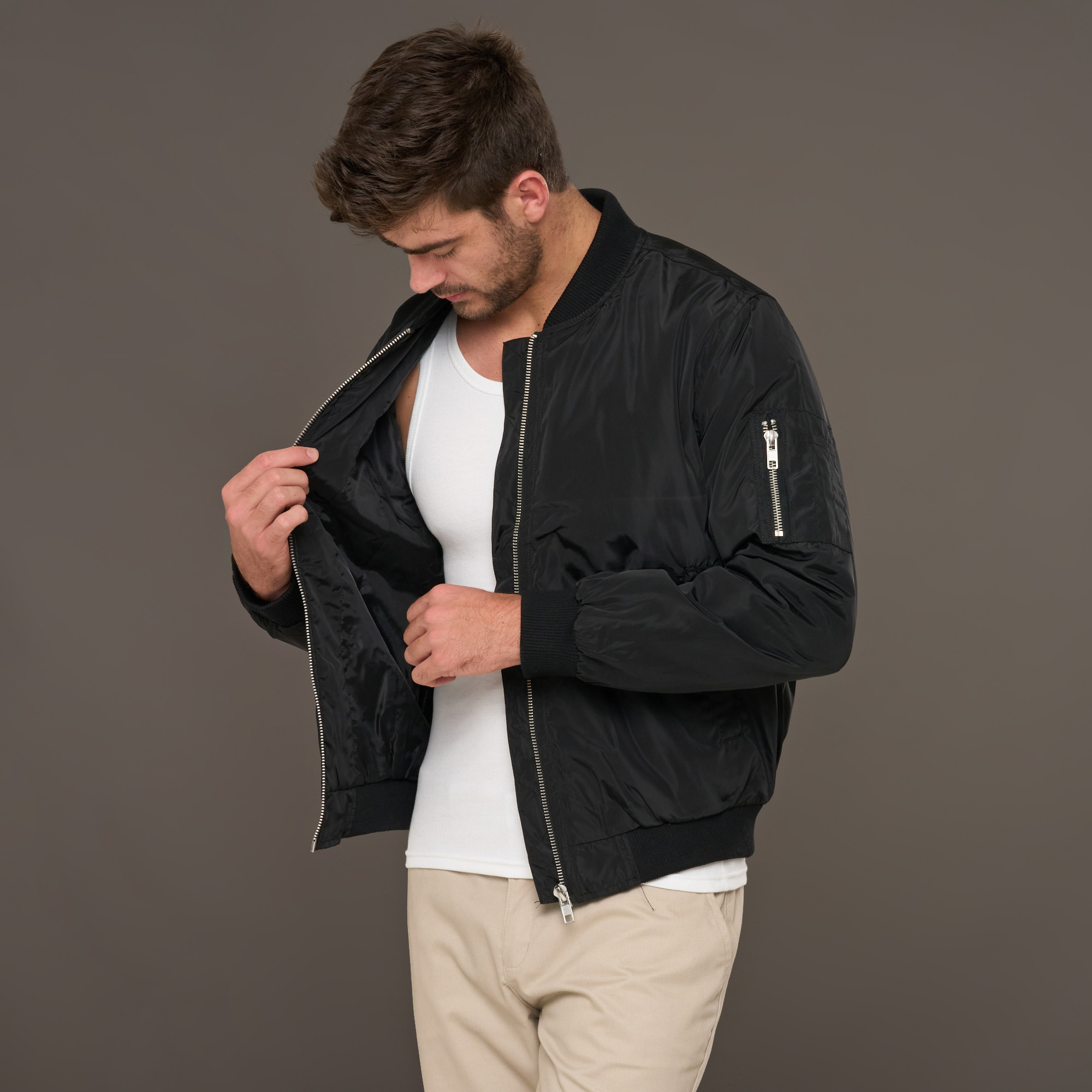 69% off on TOPMAN Men's Bomber Jacket | OneDayOnly