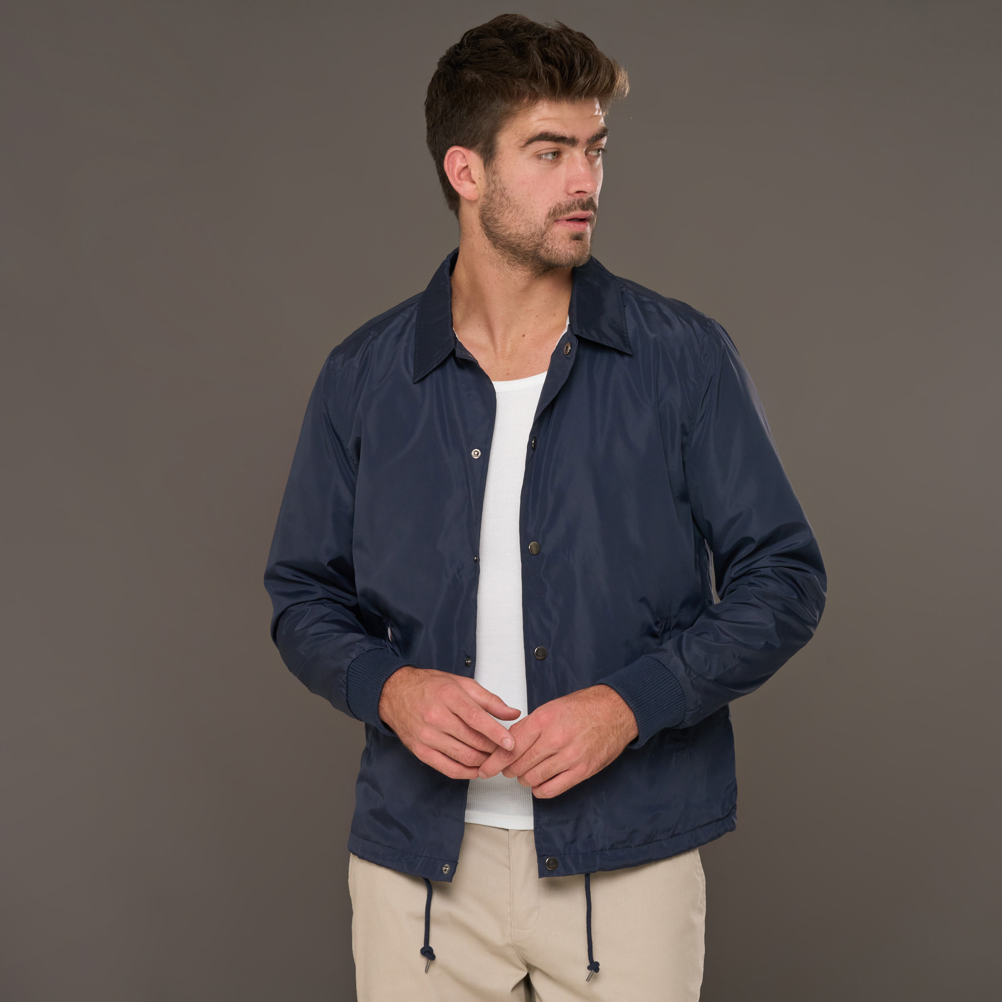 64% off on TOPMAN Men's Drawstring Coach Jacket | OneDayOnly