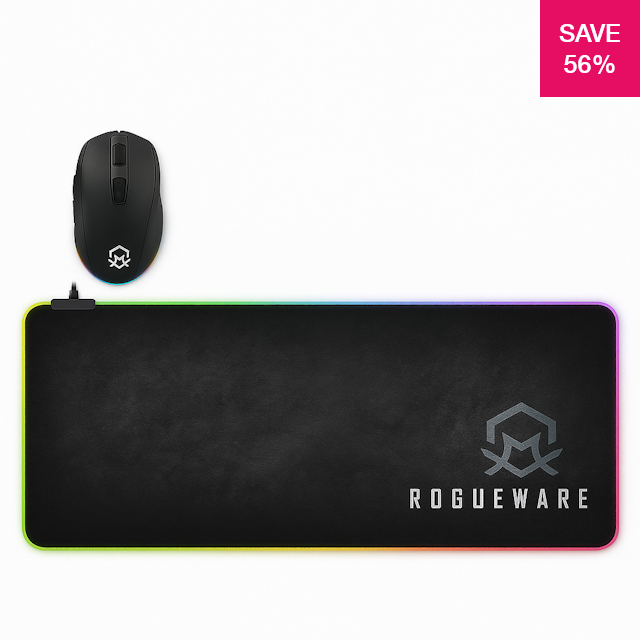 56% off on Rogueware Gaming Mouse & Mousepad | OneDayOnly