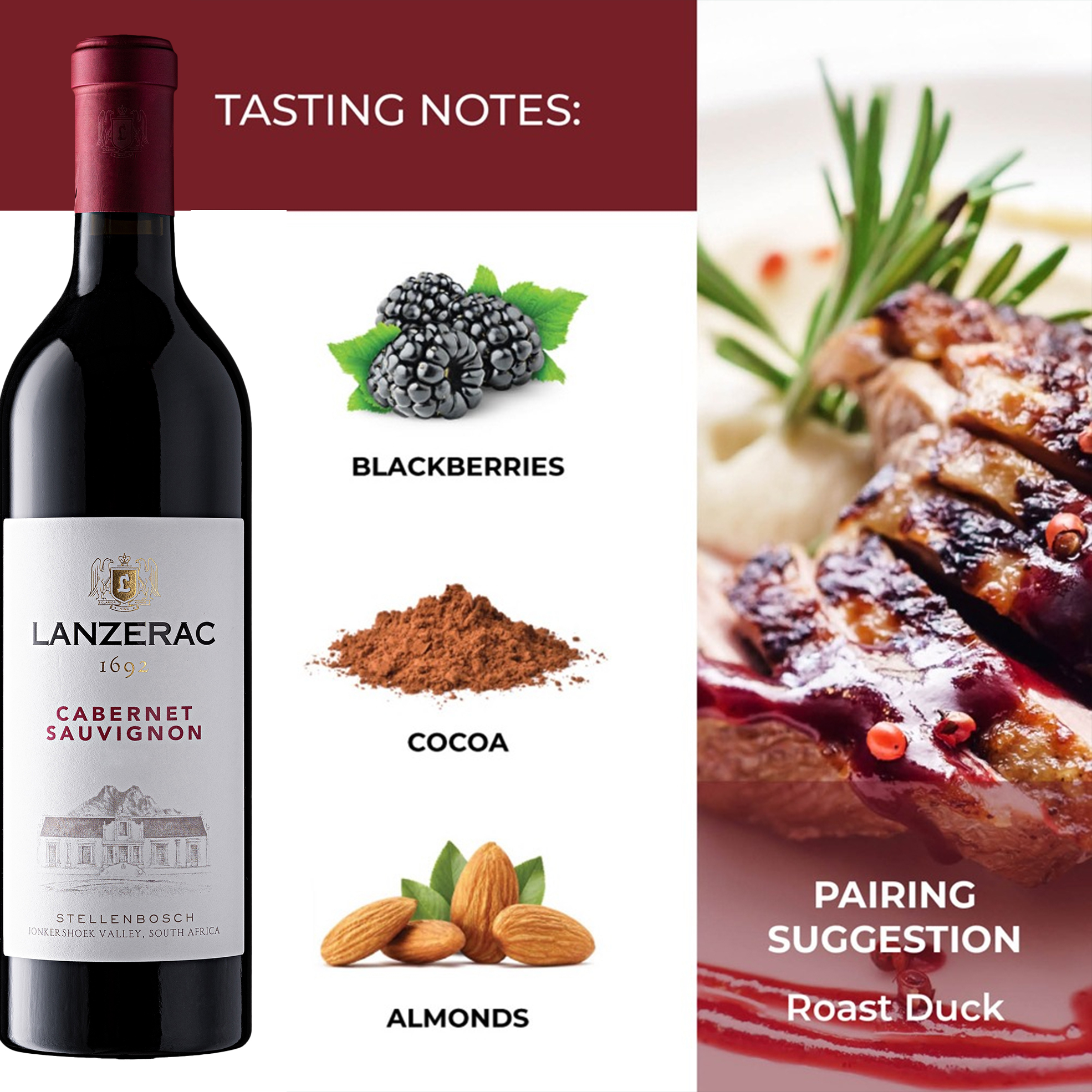 18% off on Lanzerac 6x Cabernet Sauvignon 2021 | OneDayOnly