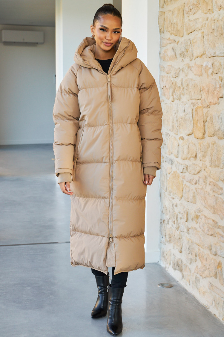 Padded Puffer Beige Puffer Jacket Oversized Oversized Puffer Cream