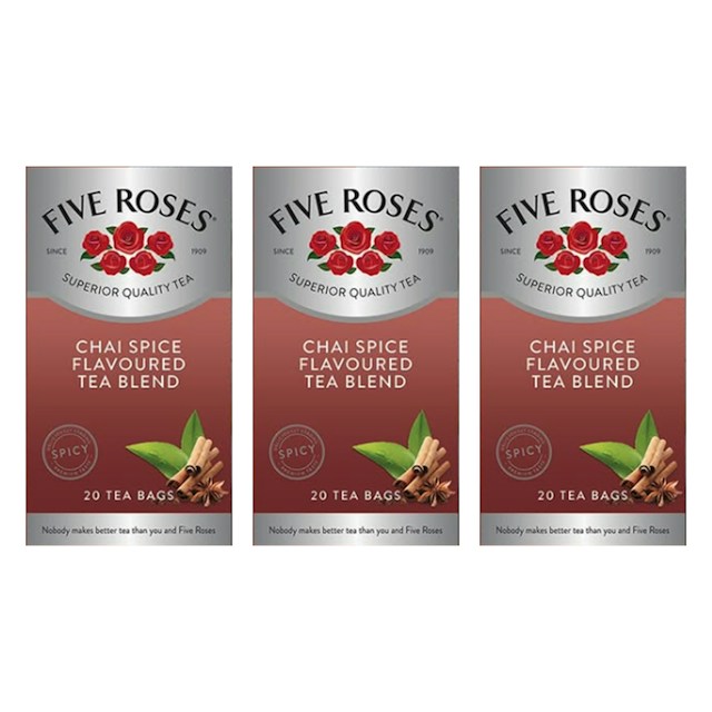 Five Roses Tea Packs Five Roses 3x 20's Tagless Flavoured Tea Bags | OneDayOnly