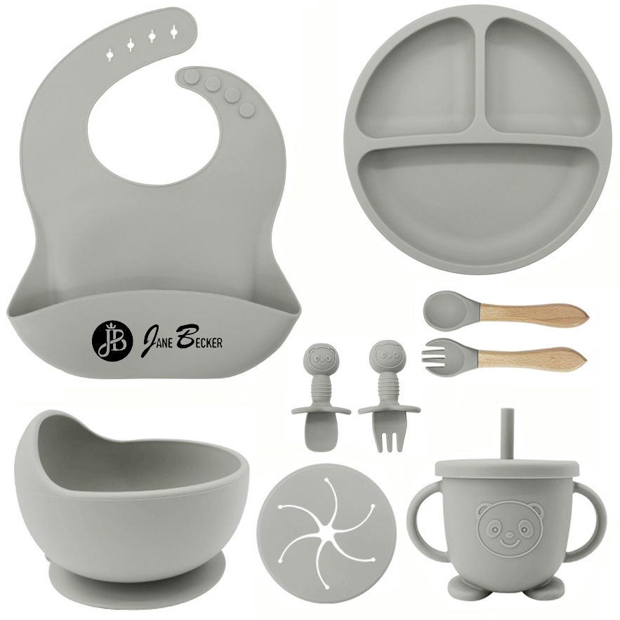 10-Piece Silicone Baby and Toddler Feeding Set