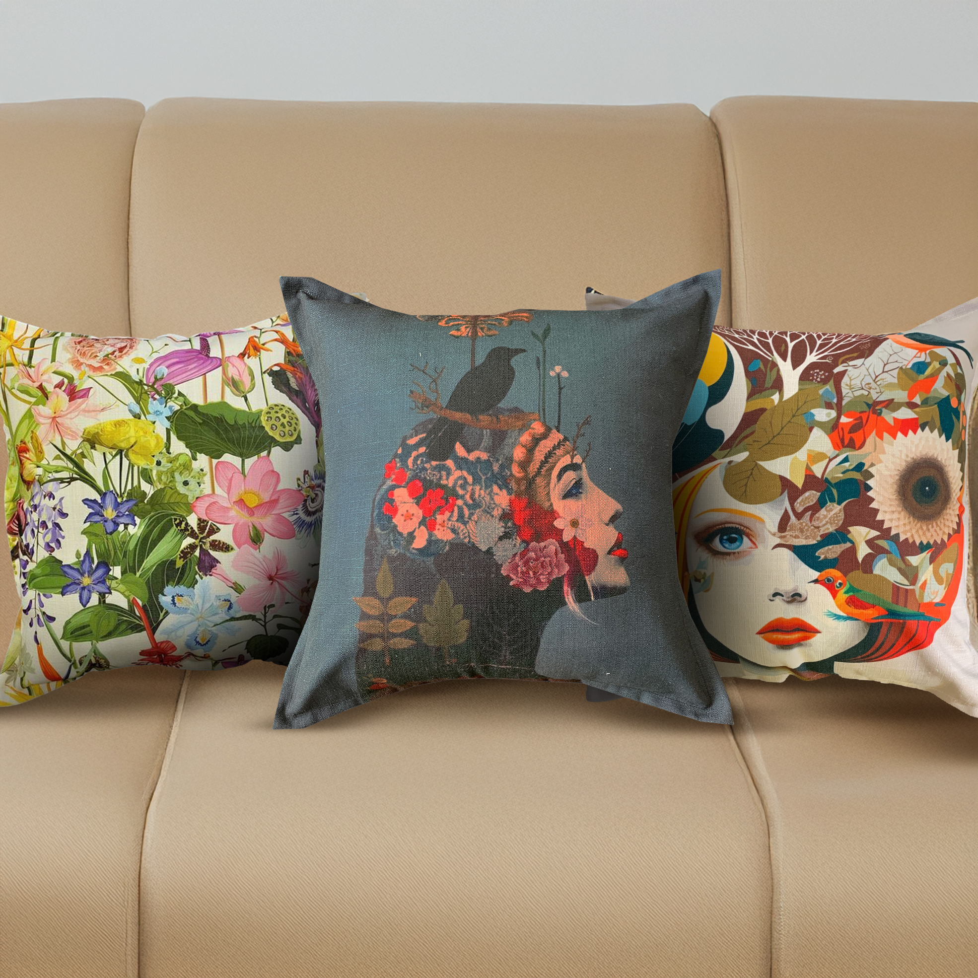 54% off on Printed Scatter Cushion with Inner | OneDayOnly