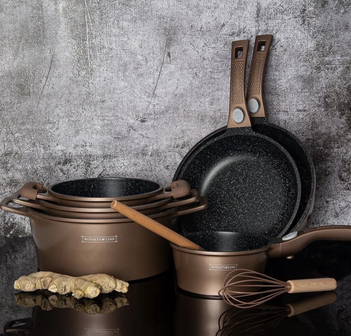 68% off on 16-Piece Ceramic or Marble Coating Cookware Set