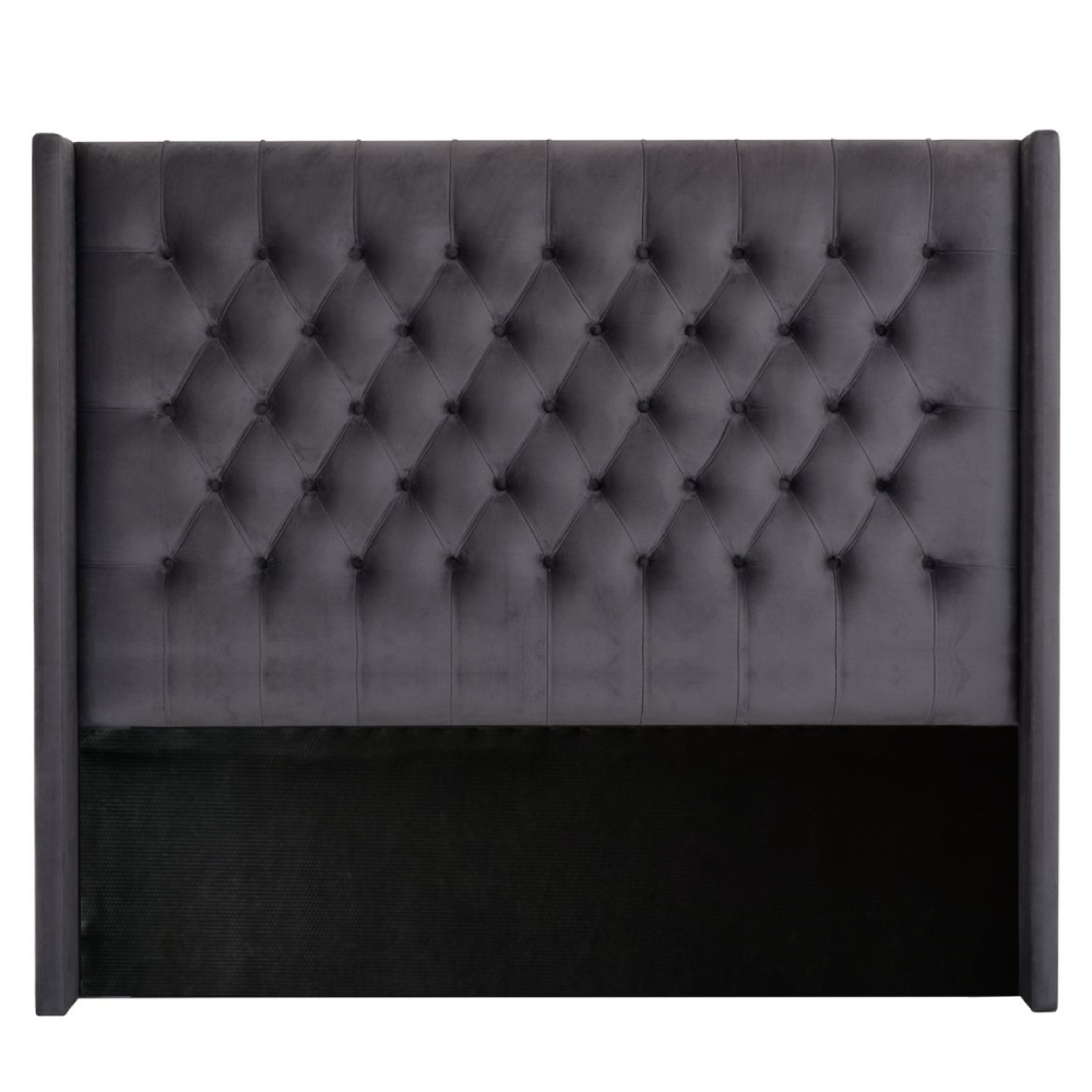 Diamante Velvet Paneled Tufted Headboard