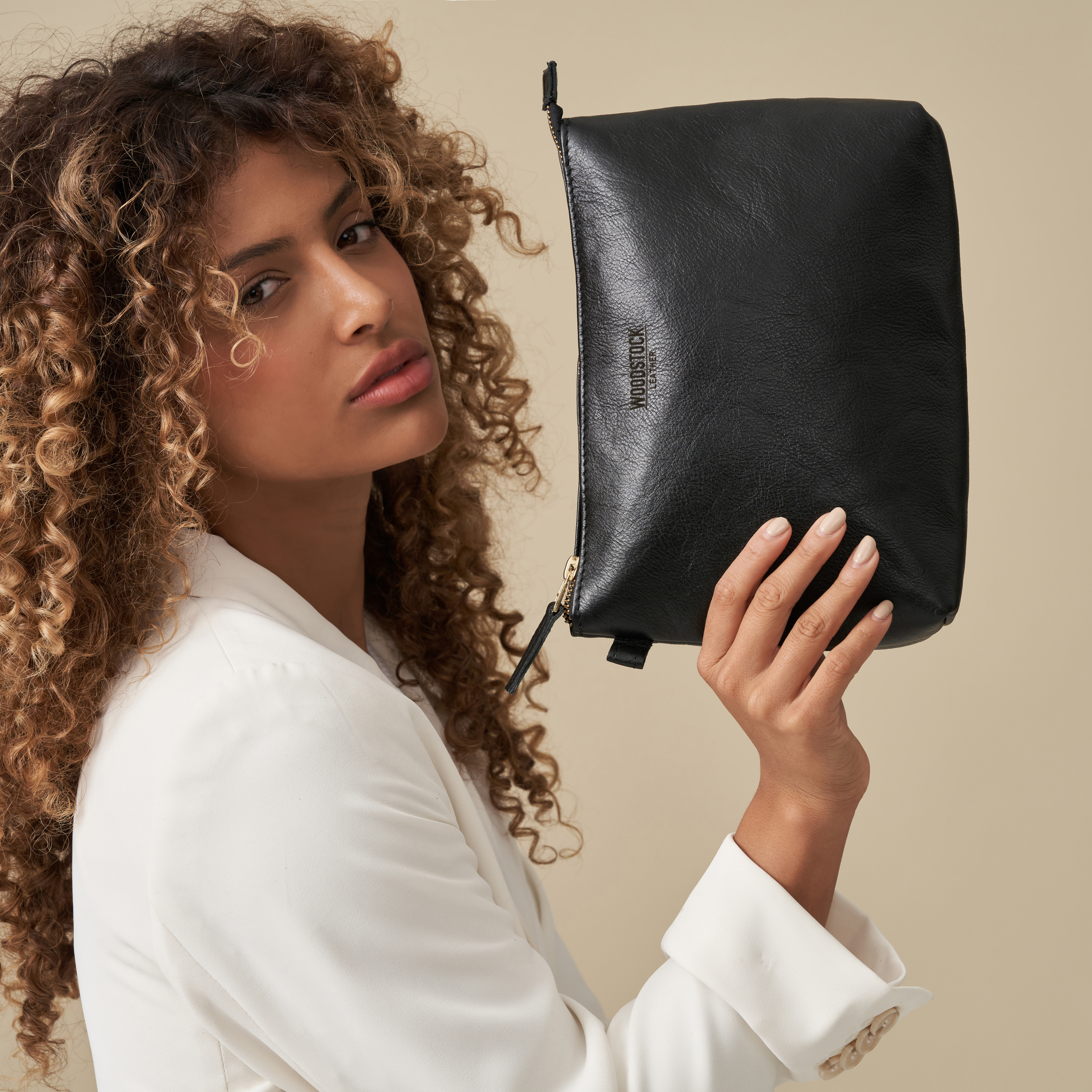 Genuine Leather Cosmetic Bag