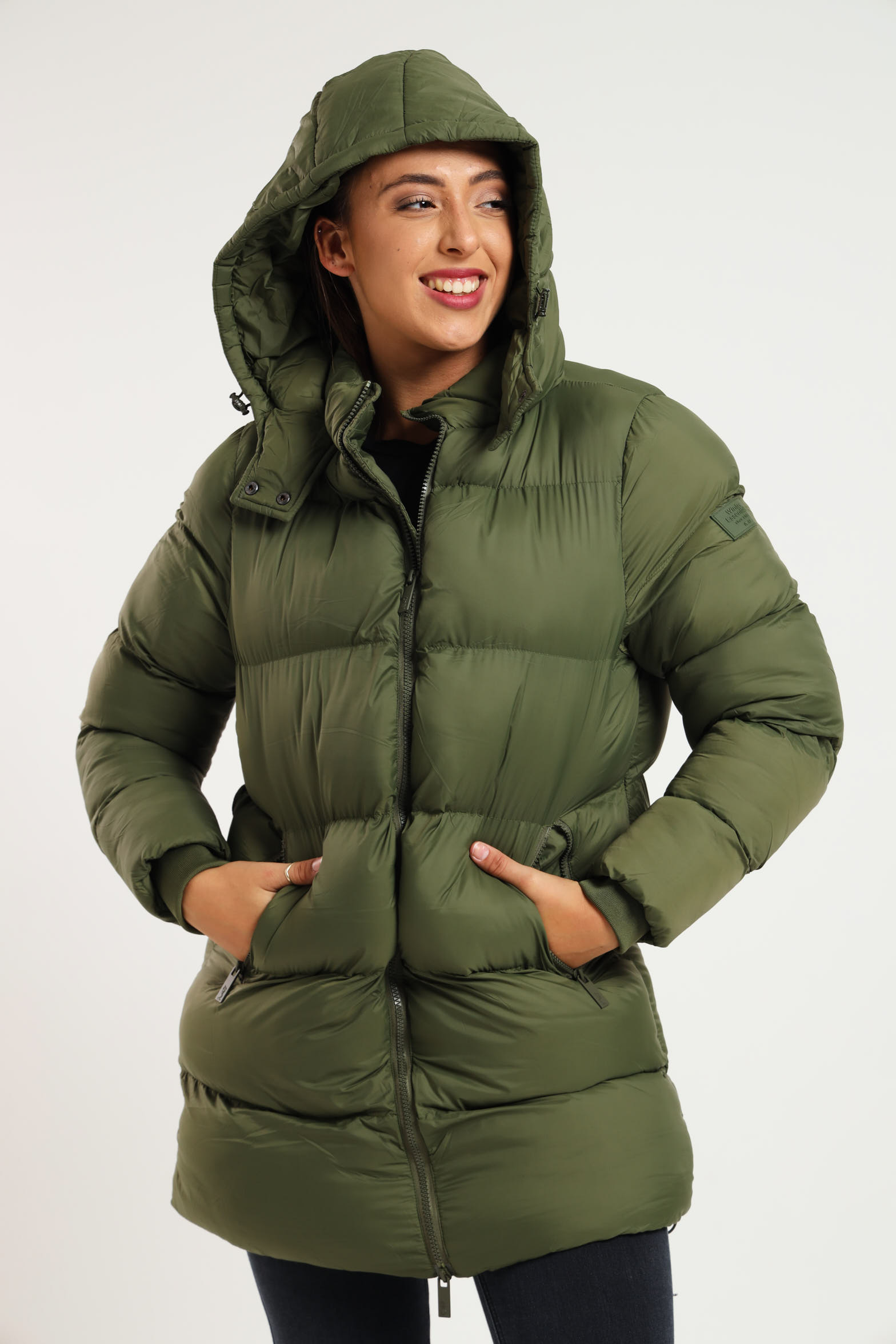 60% off on Lily Luxe Ladies Long Hooded Jacket | OneDayOnly
