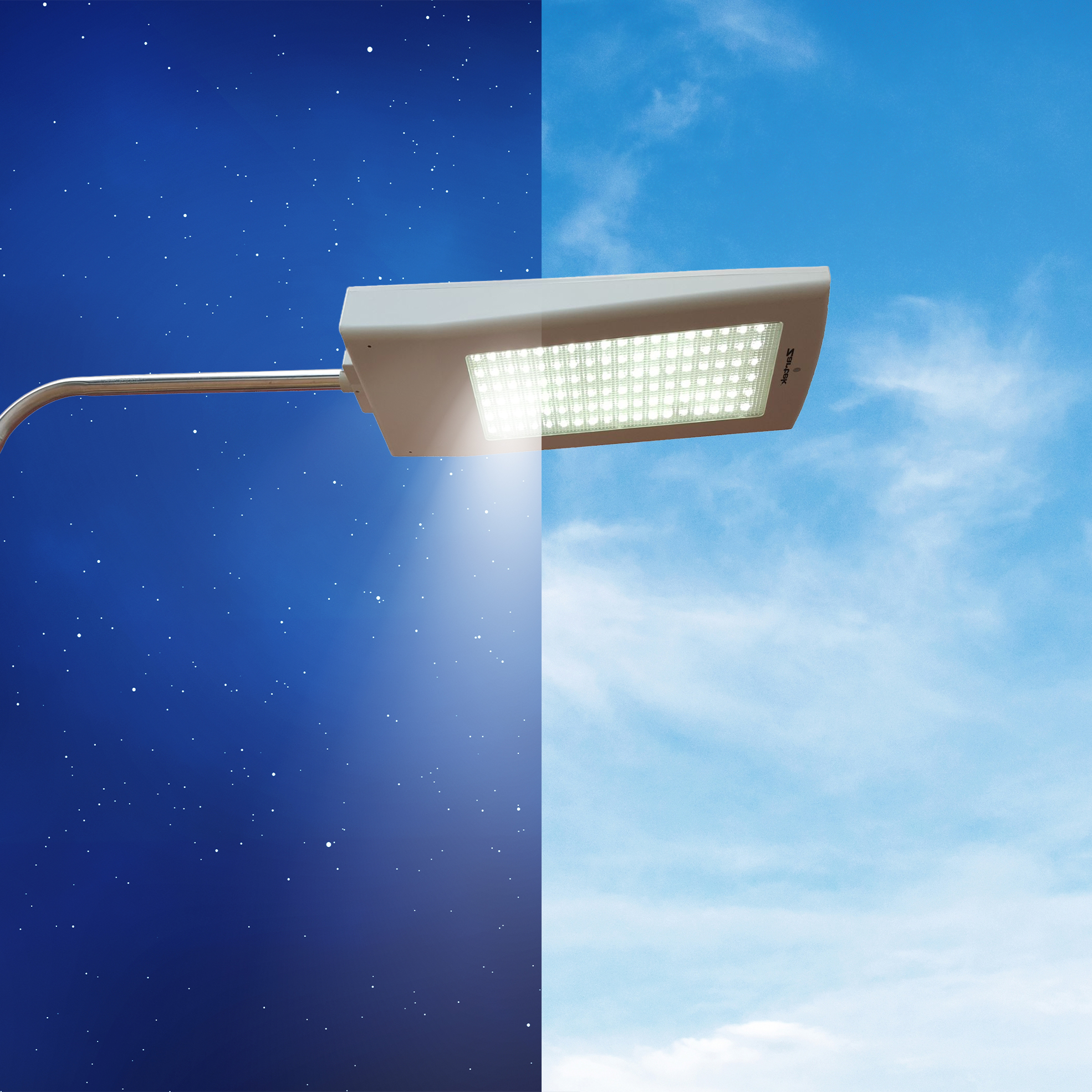 10W Solar Motion Sensor LED Floodlight with Pole Mount (Model: ZA-320)