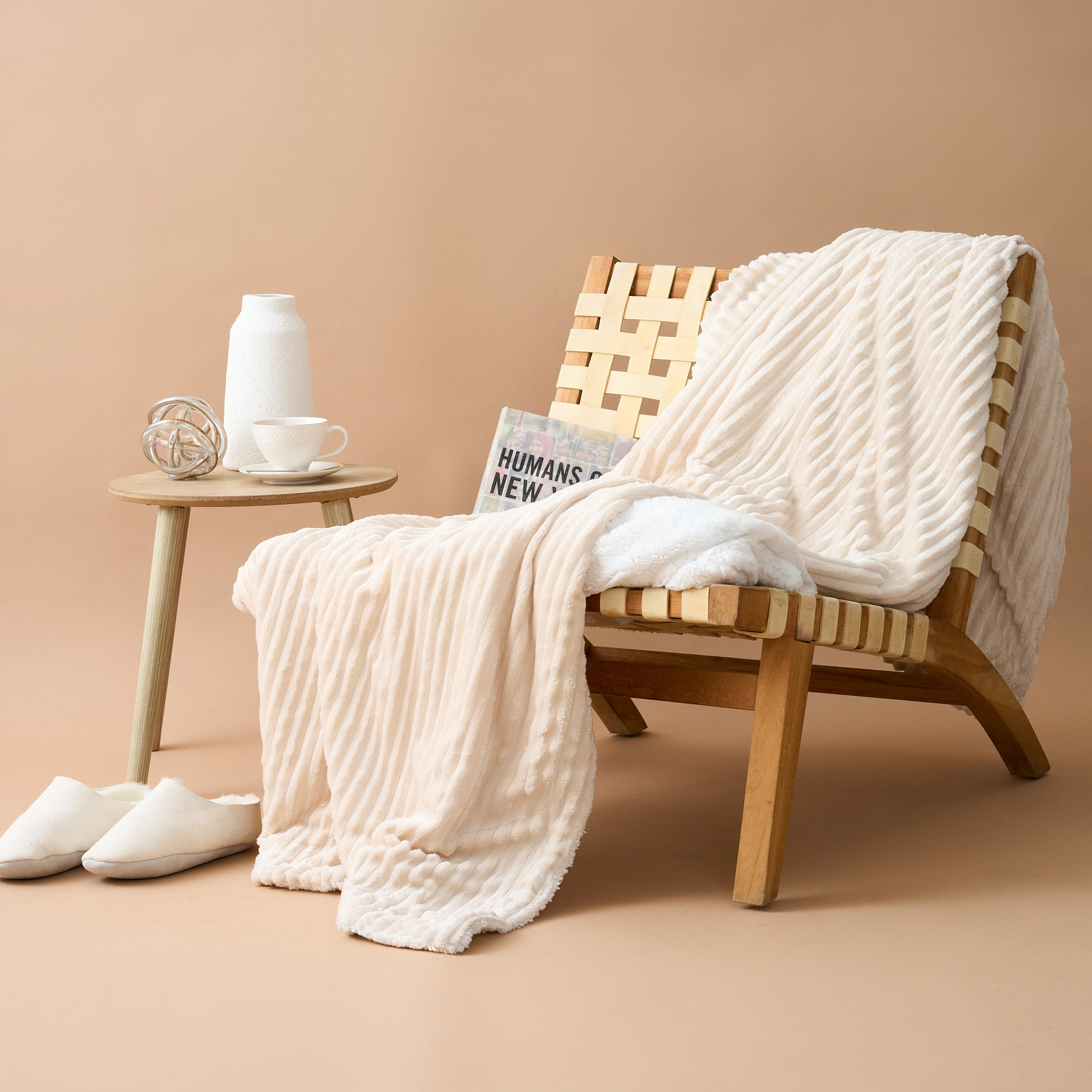 Ribbed Fleece Blanket