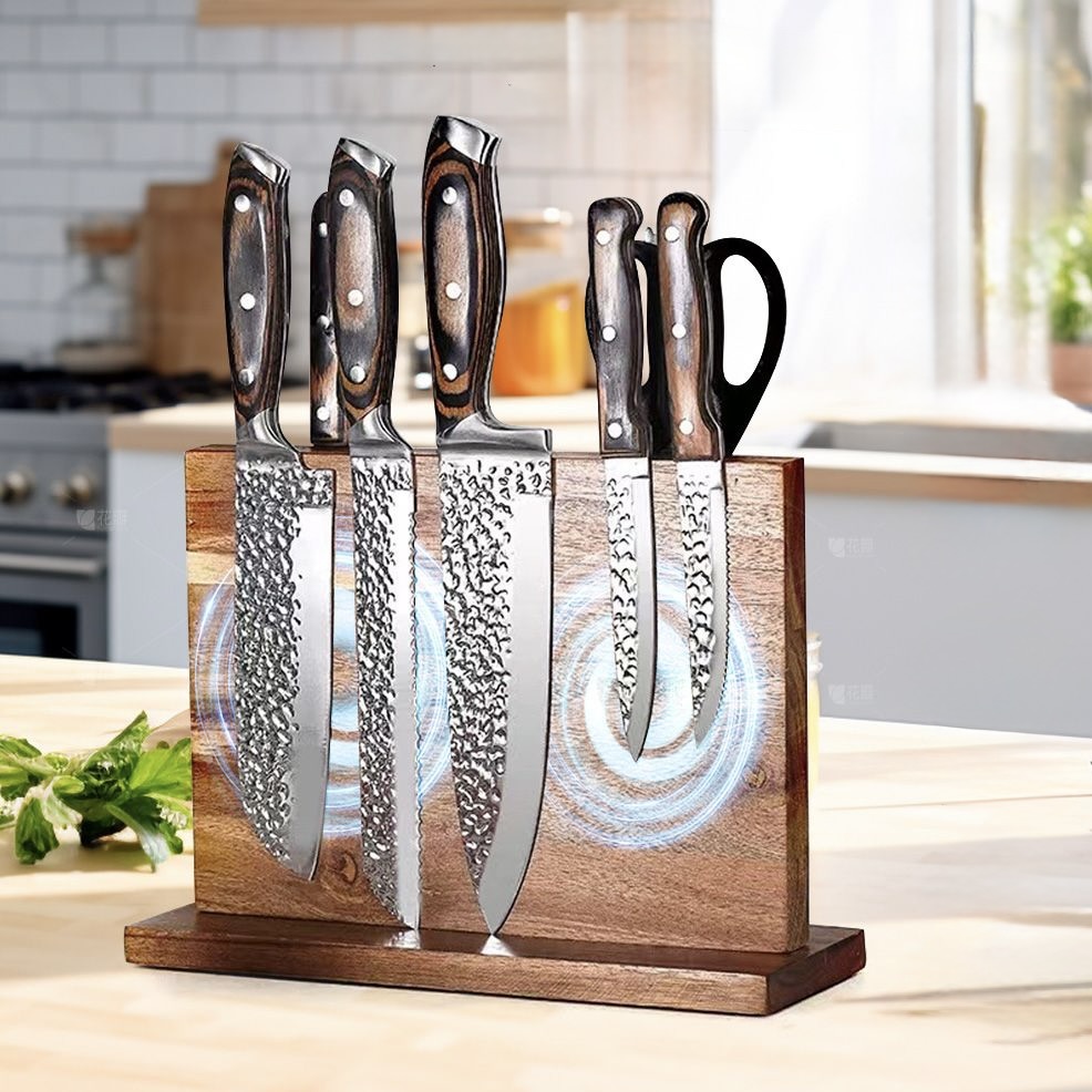 39% off on Acacia Wood Magnetic Knife Holder | OneDayOnly