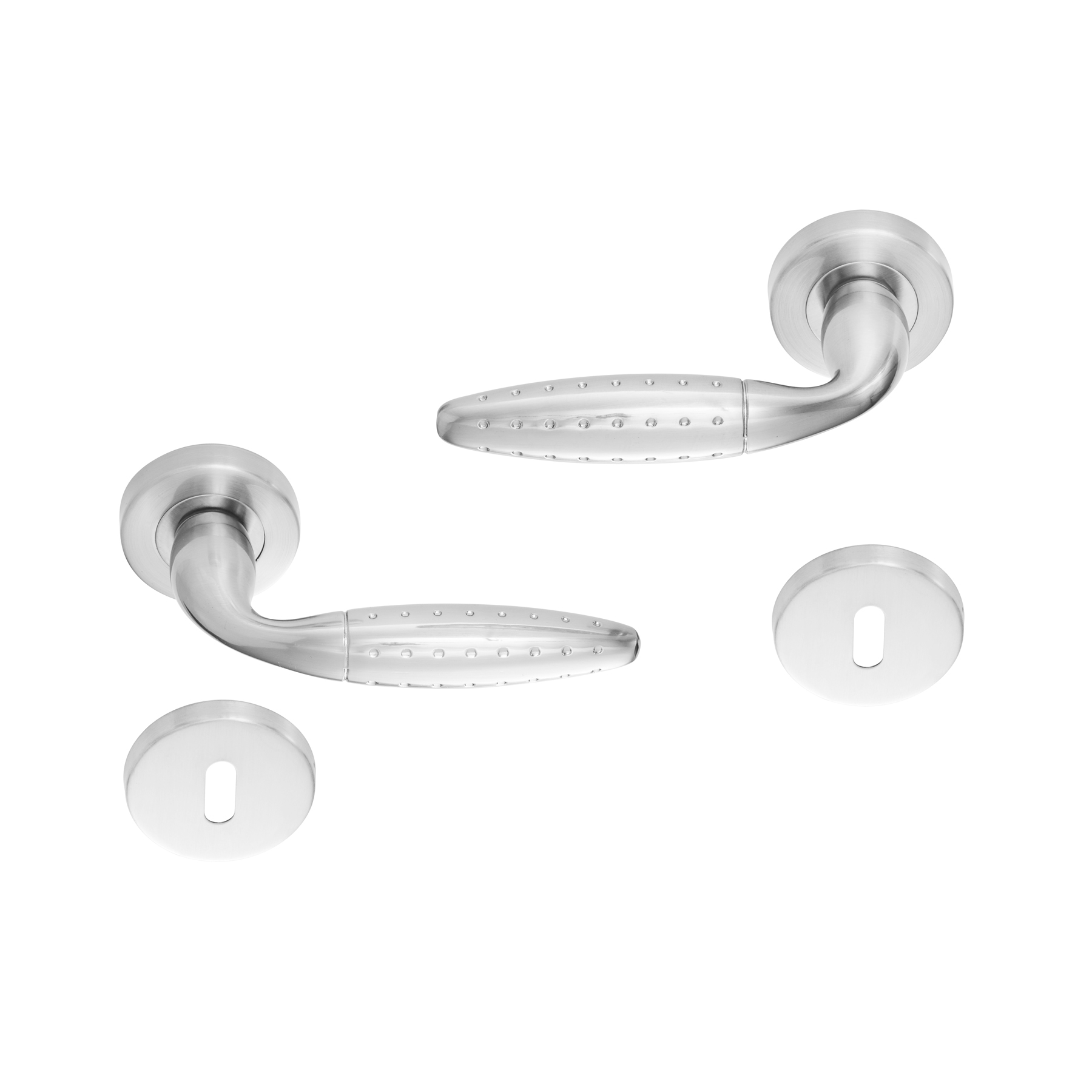 4x Elegant Door Handle Set