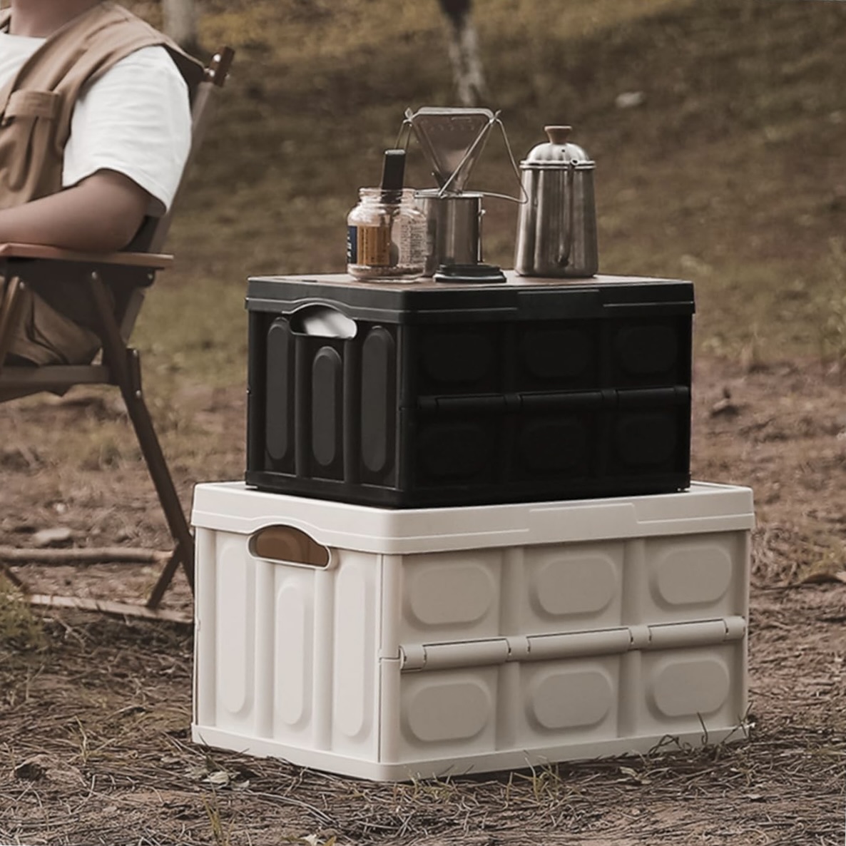 Multi-functional Foldable Storage Organizer with Lid