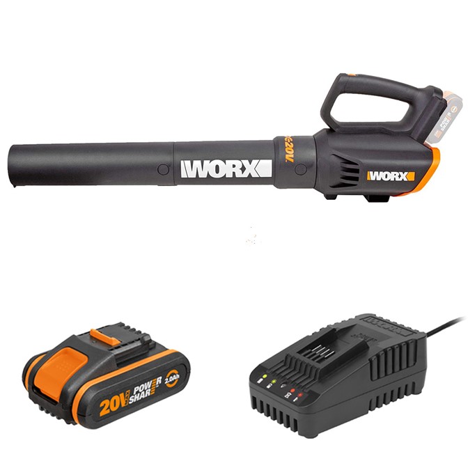 20V Cordless TURBINE Two Speed Leaf Blower (Model: WG547E)