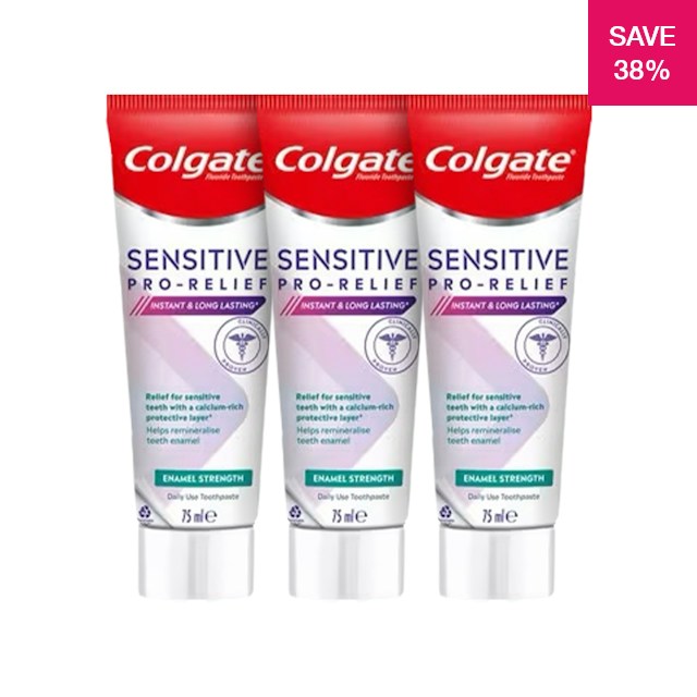 Pro Toothpaste 38% off on 3x 75ml Pro-Relief Toothpastes | OneDayOnly