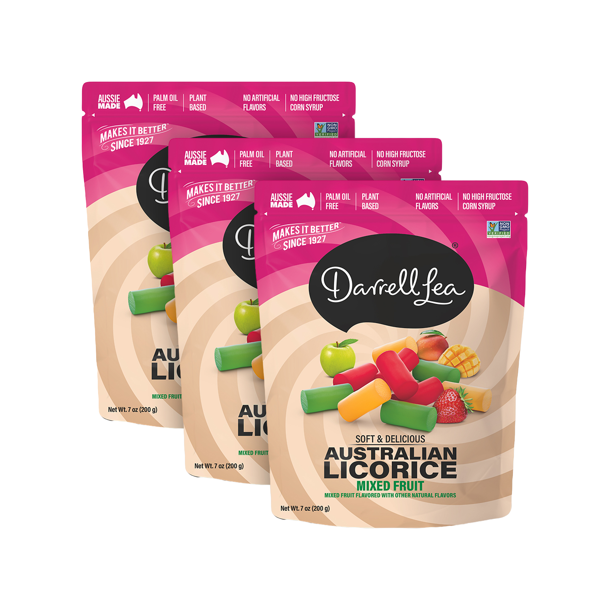Darrell Lea 3x 200g Australian Licorice | OneDayOnly