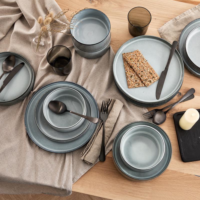 Stoneware Dinnerware 18 Piece Plate Set Shop Earl 18-Piece