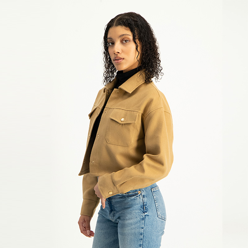 25% off on Ladies Cropped Melton Shacket | OneDayOnly