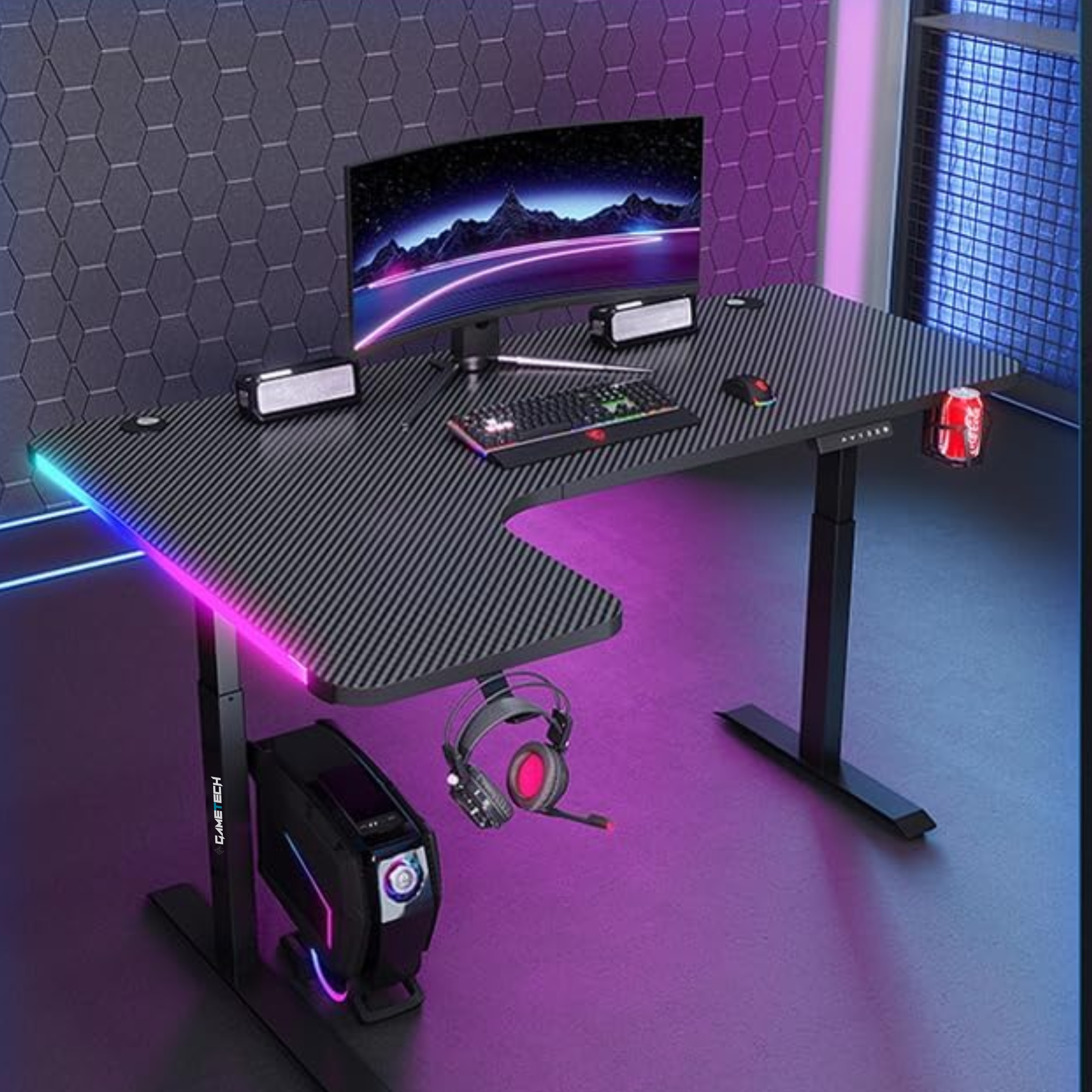 30% off on GameTech L- Shaped Gaming Desk | OneDayOnly