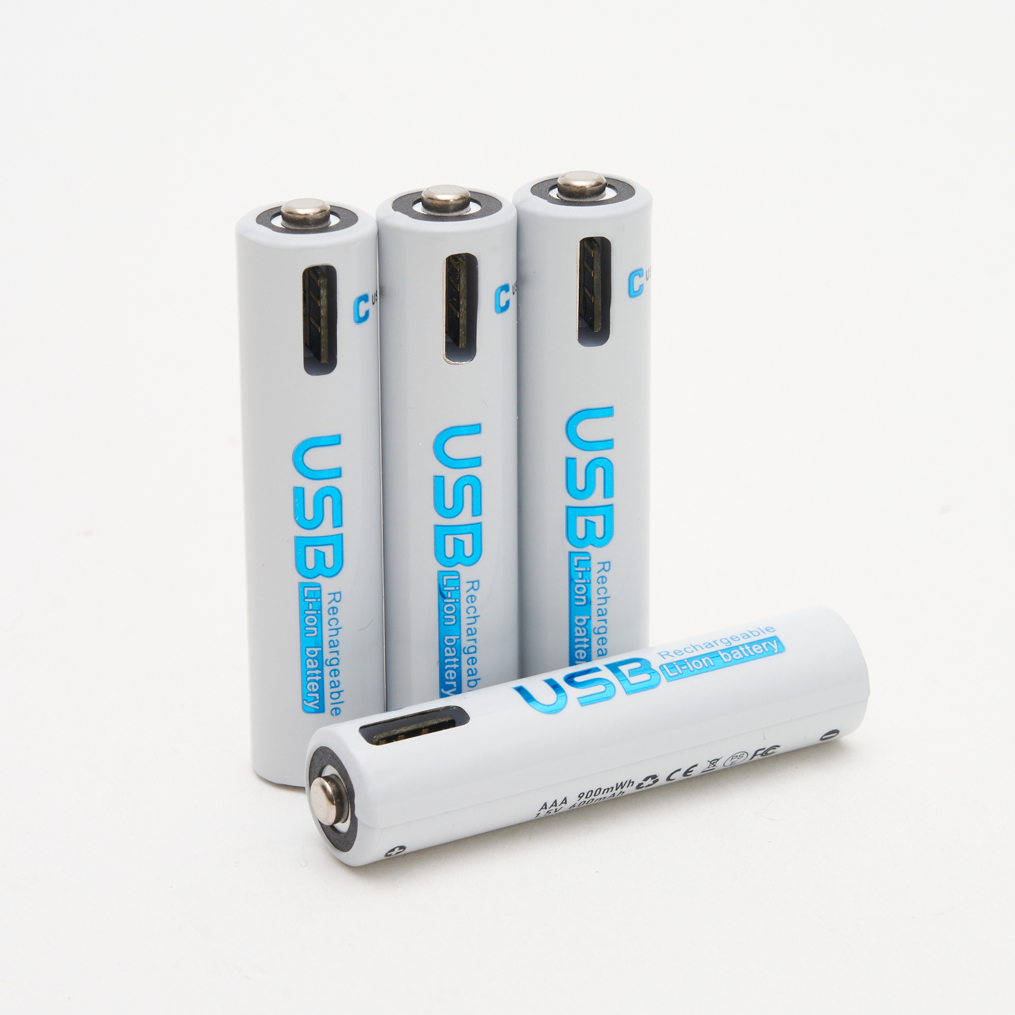 2x AAA USB-C Rechargeable Lithium-Ion Batteries