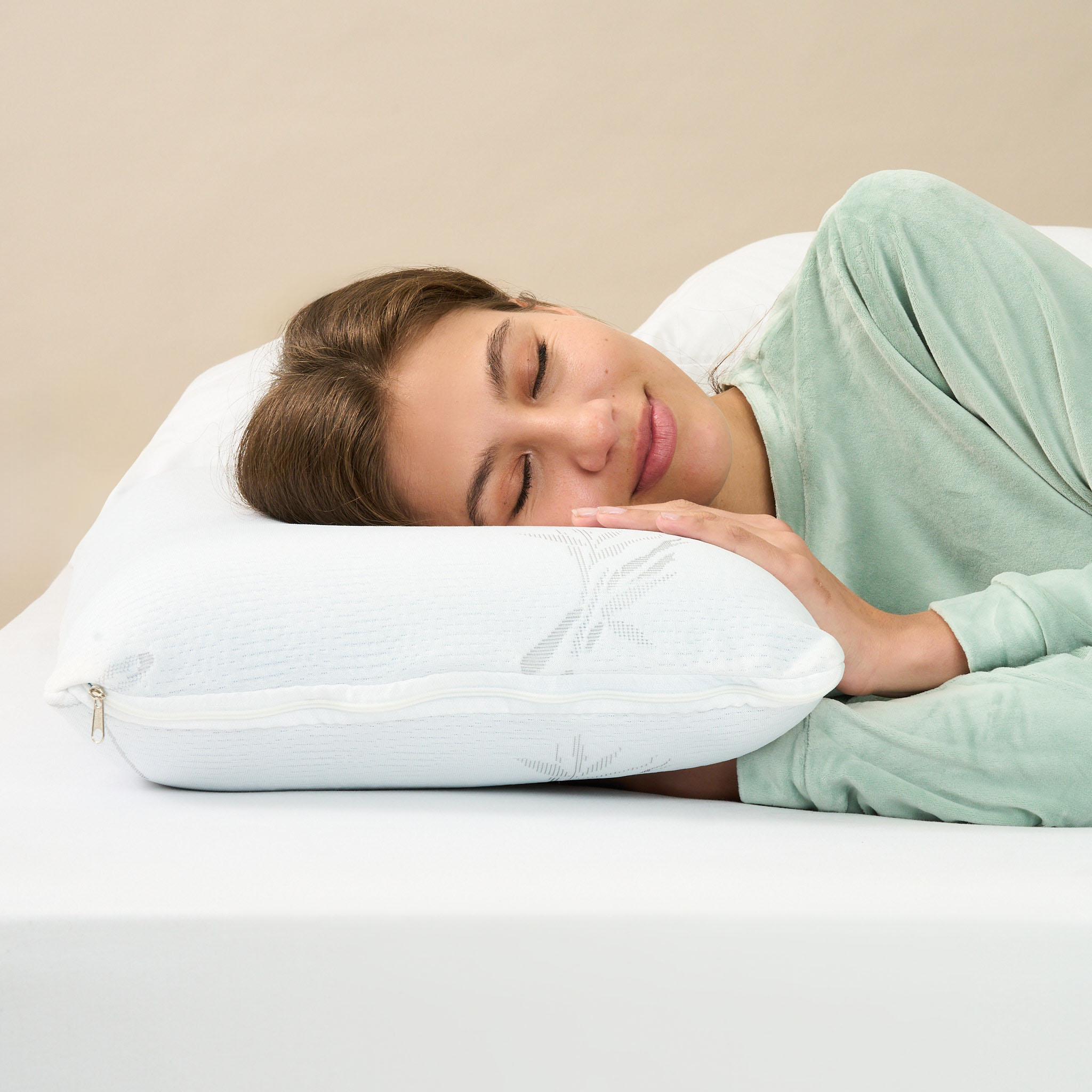 2x Gel Solid Memory Foam Pillows