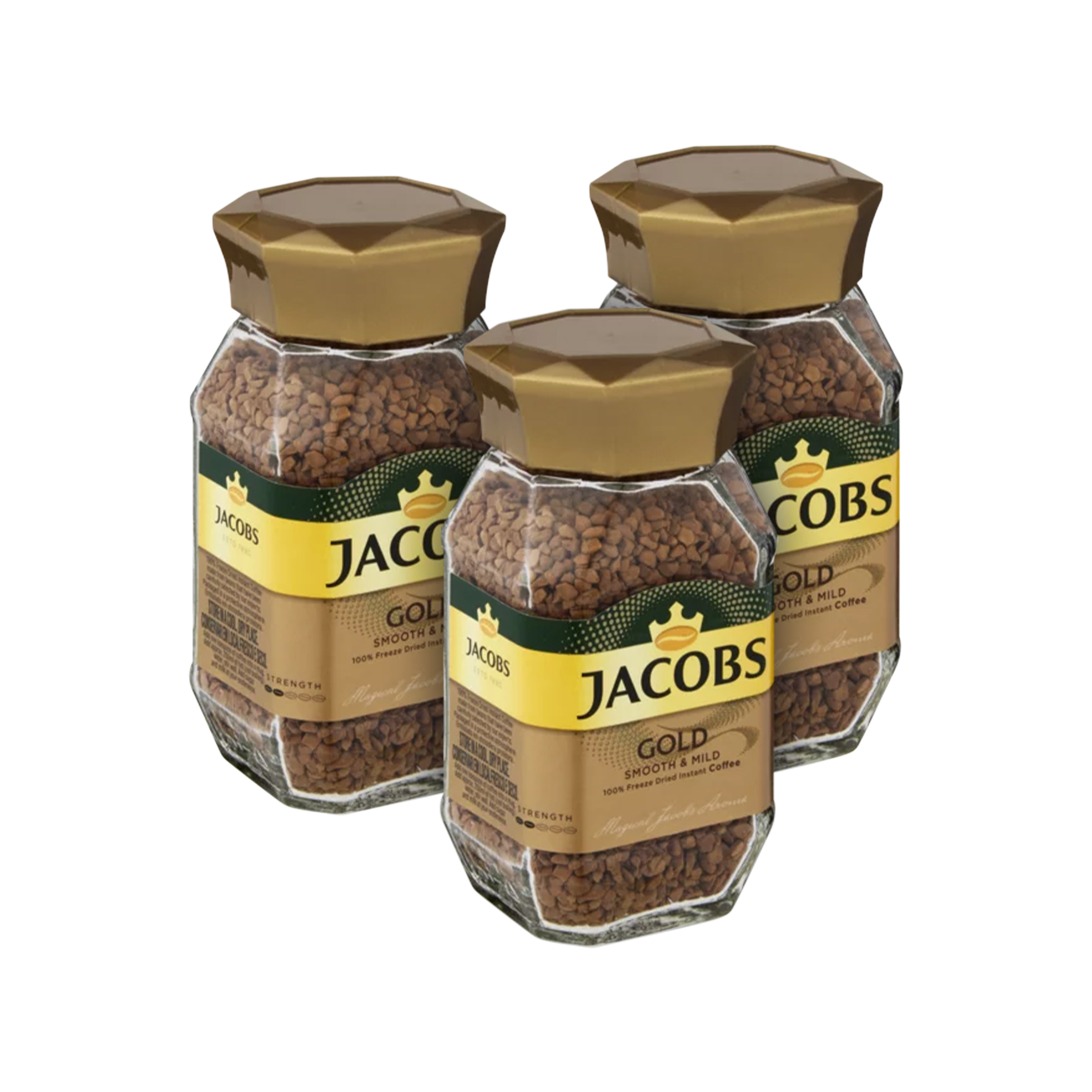 3x 47.5g 100% Freeze-dried Instant Coffee Jars