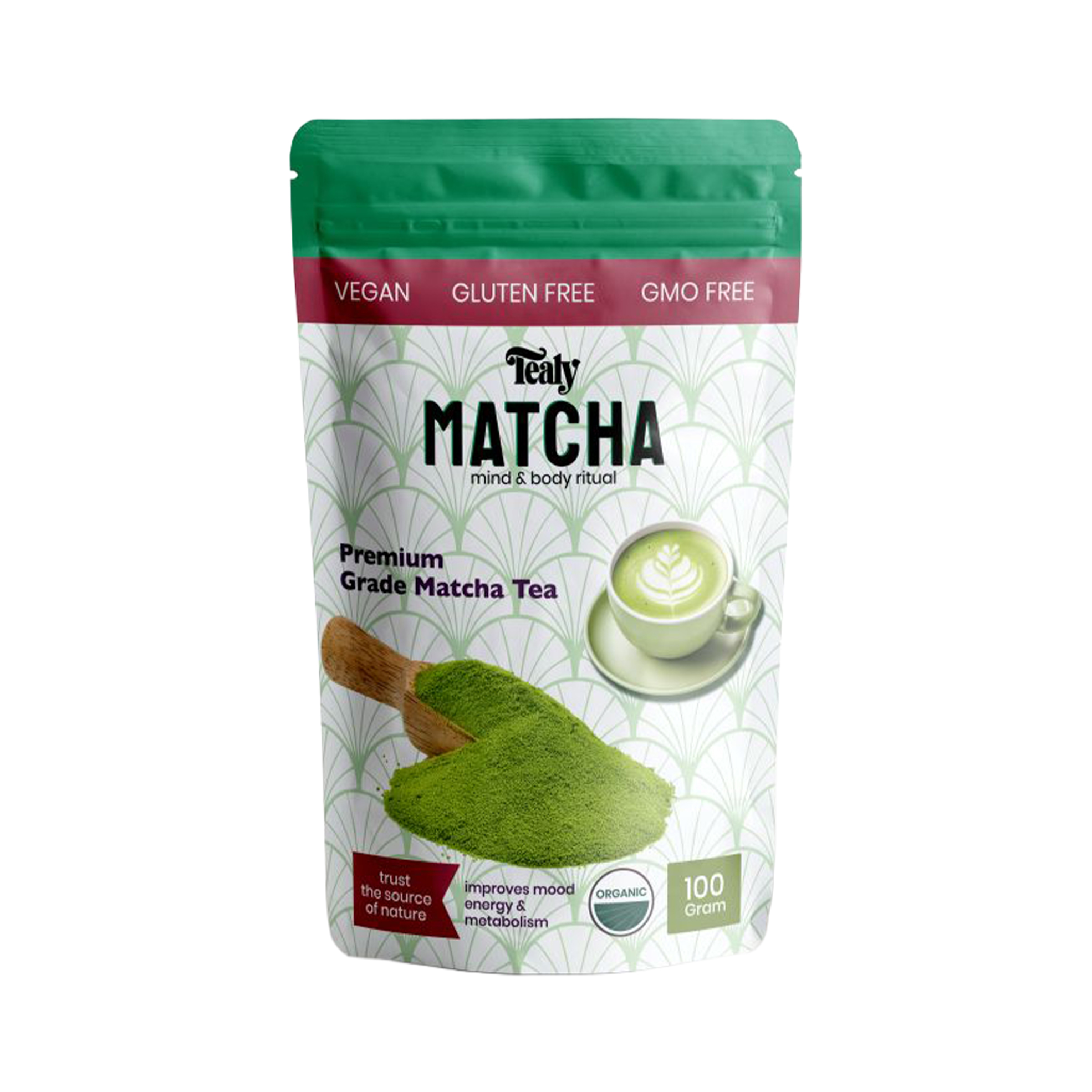 38% off on Tealy 100g Organic Green Matcha Tea | OneDayOnly