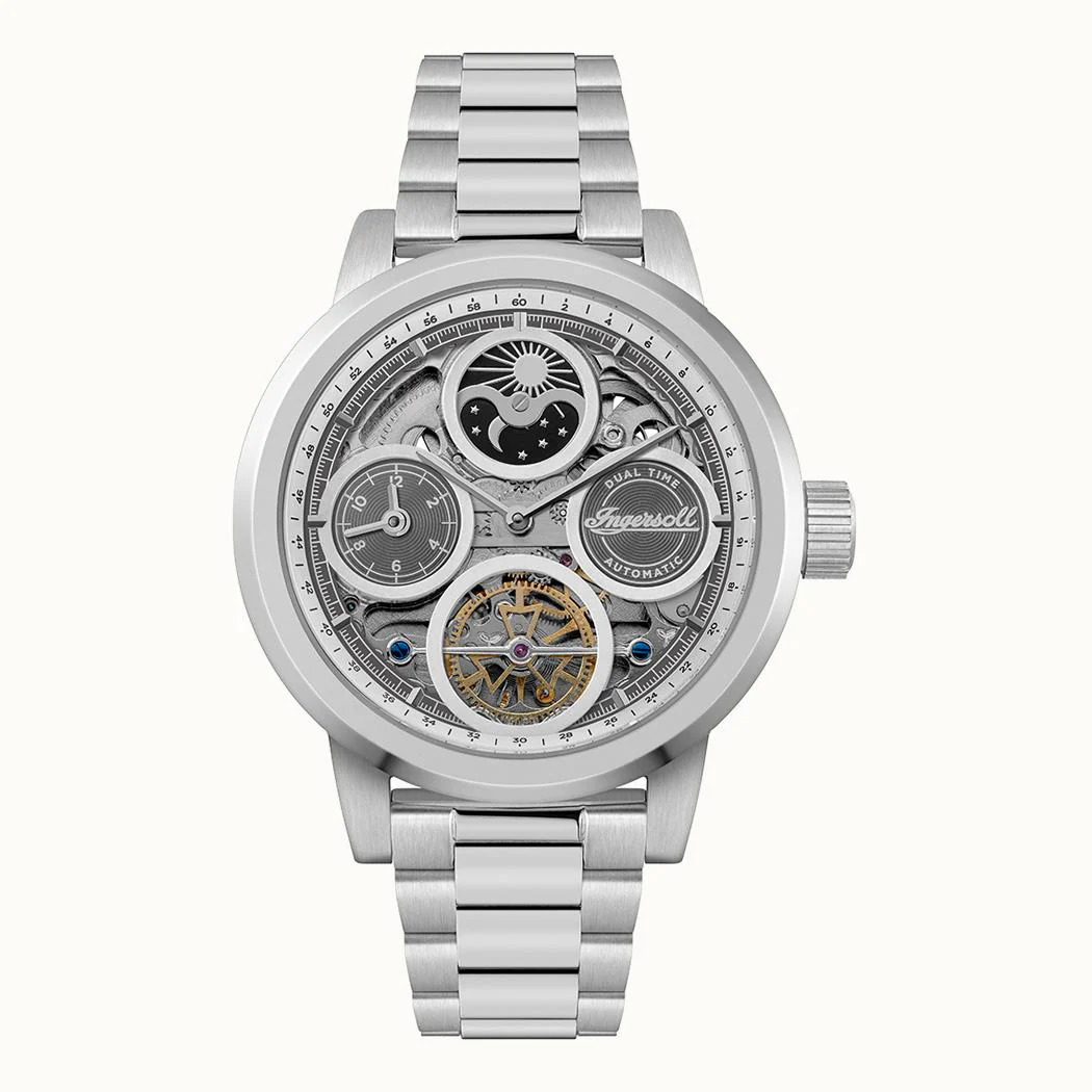 Men's Silver The Arc Automatic Watch