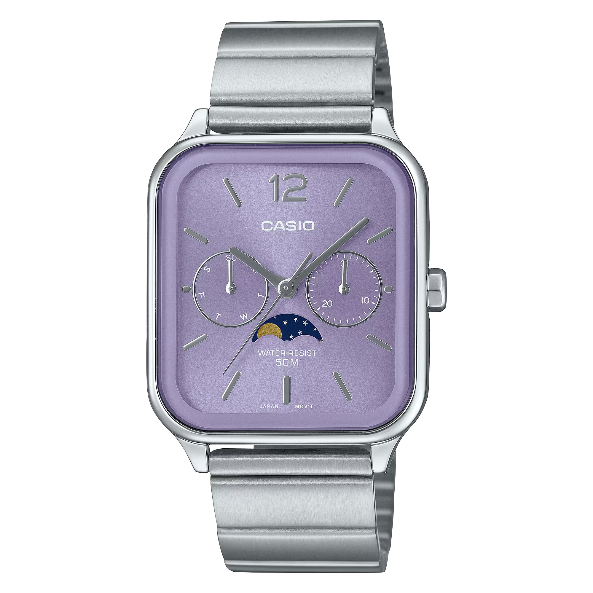 Men's Standard Purple Square Analog Watch