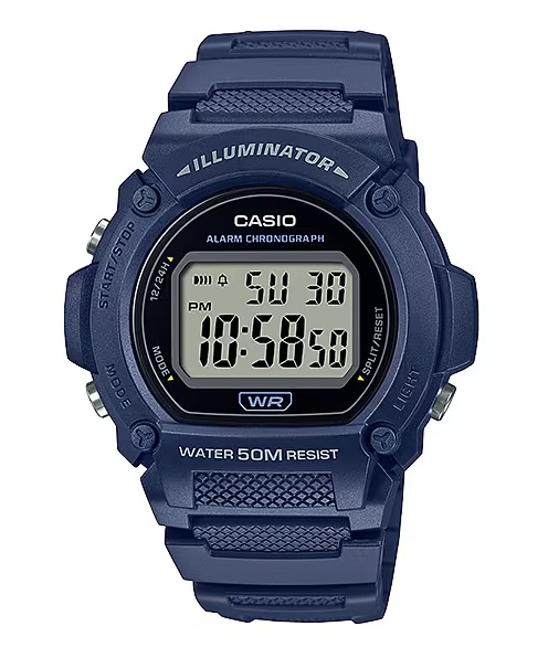 Men's 50m Round Digital Watch