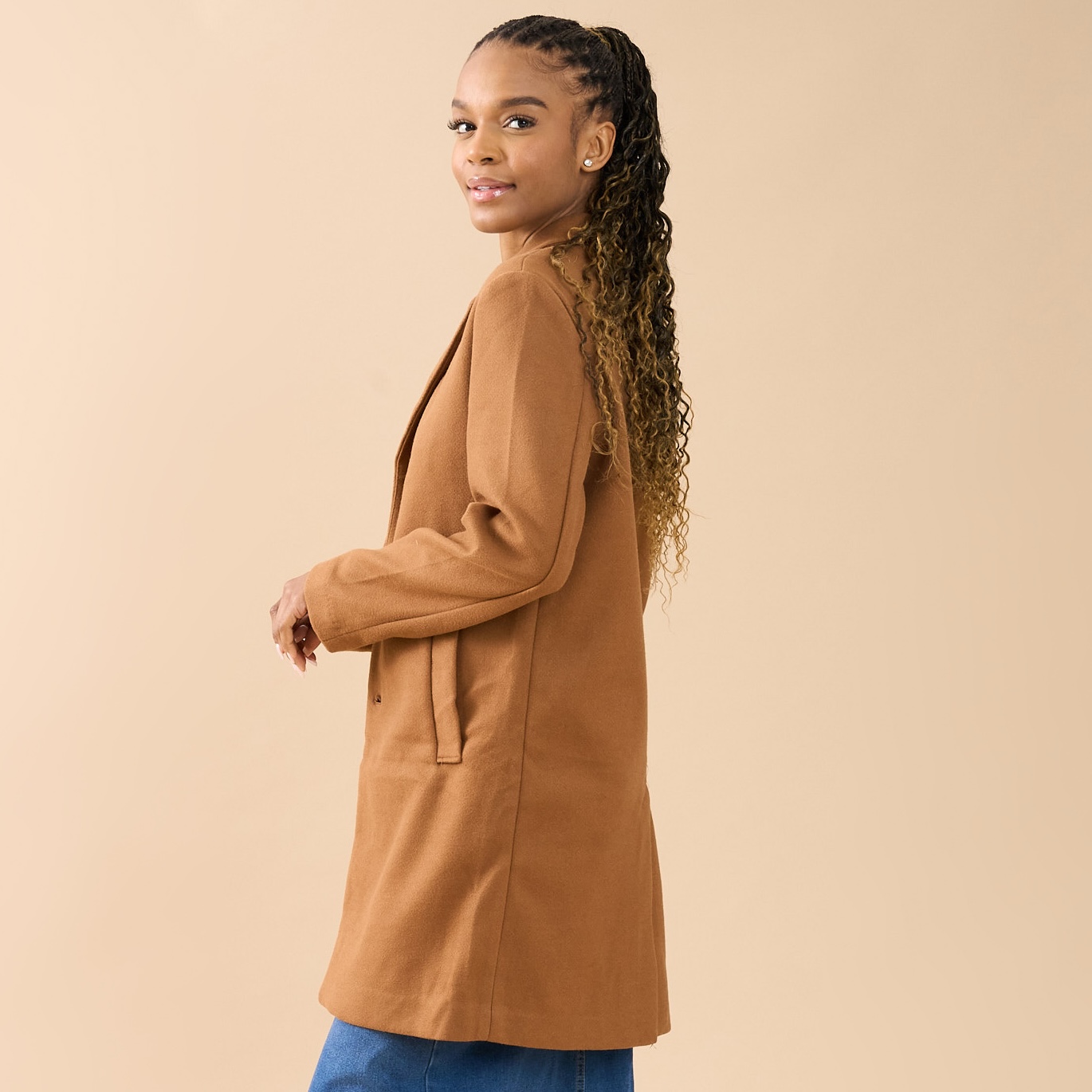 40% off on Ladies Longer Length Melton Coat | OneDayOnly