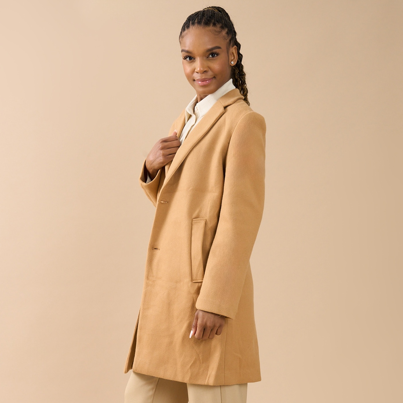 40% off on Ladies Longer Length Melton Coat | OneDayOnly