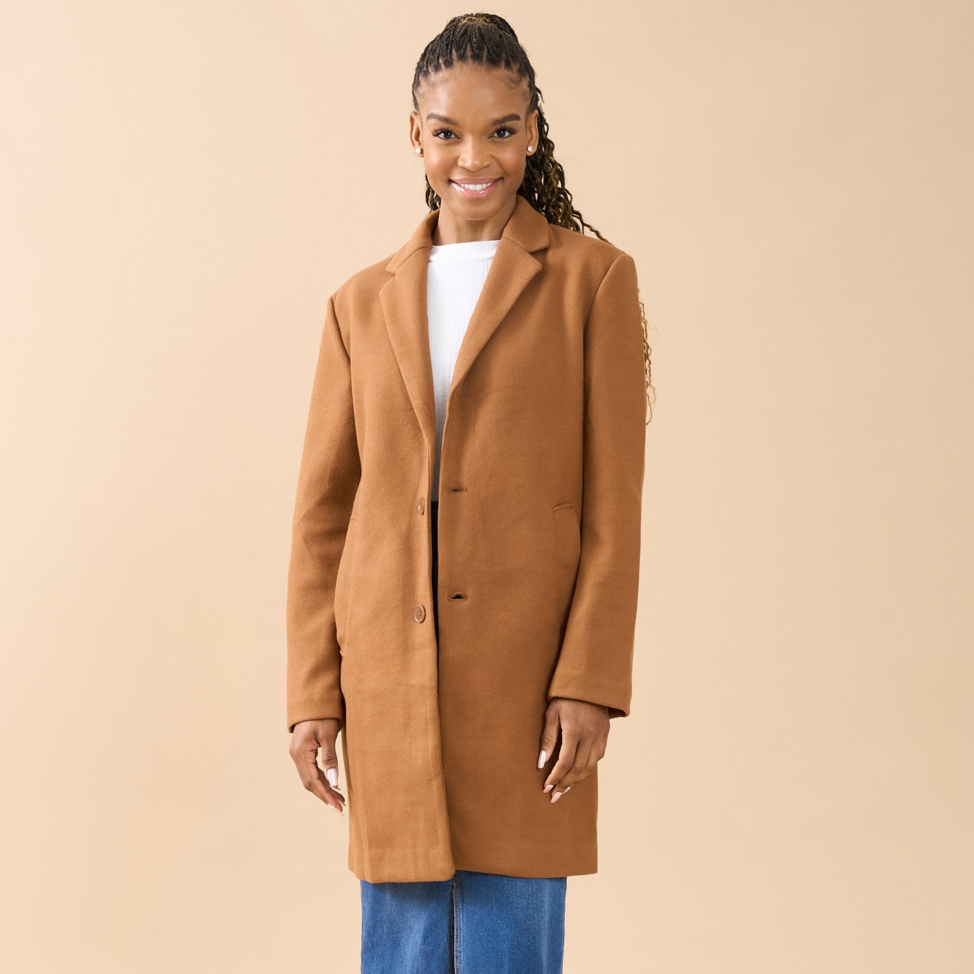 40% off on Ladies Longer Length Melton Coat | OneDayOnly