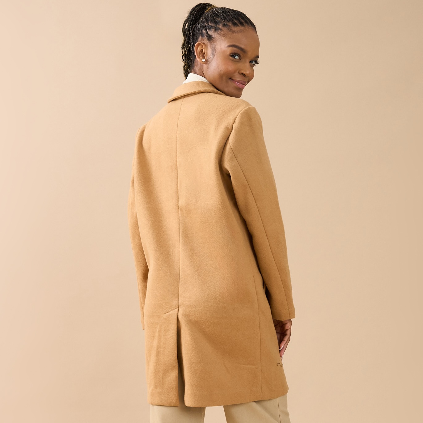40% off on Ladies Longer Length Melton Coat | OneDayOnly