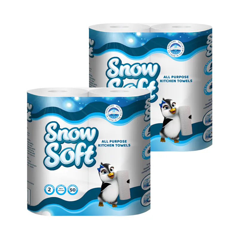 8% off on Snowsoft 2x 12's 2-Ply Paper Towels | OneDayOnly