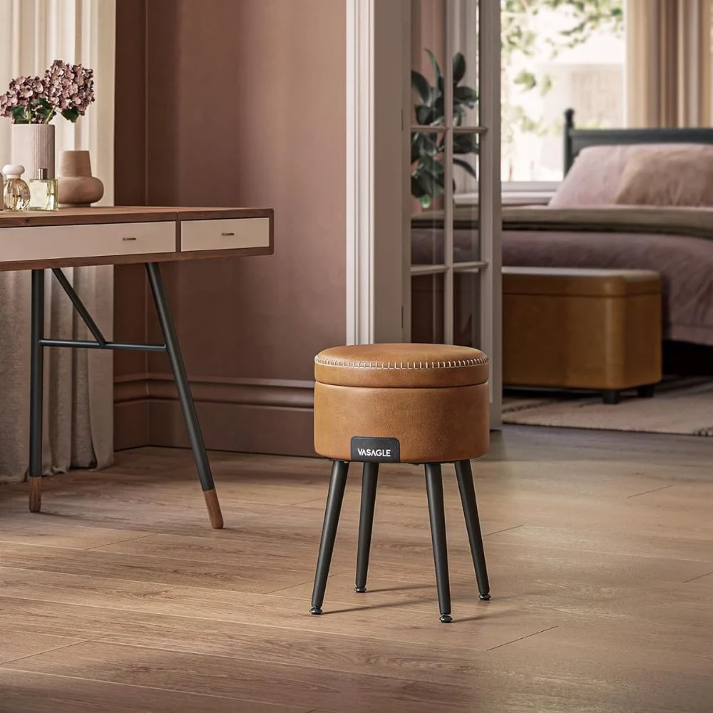 Dressing Table Stool Storage Ottoman