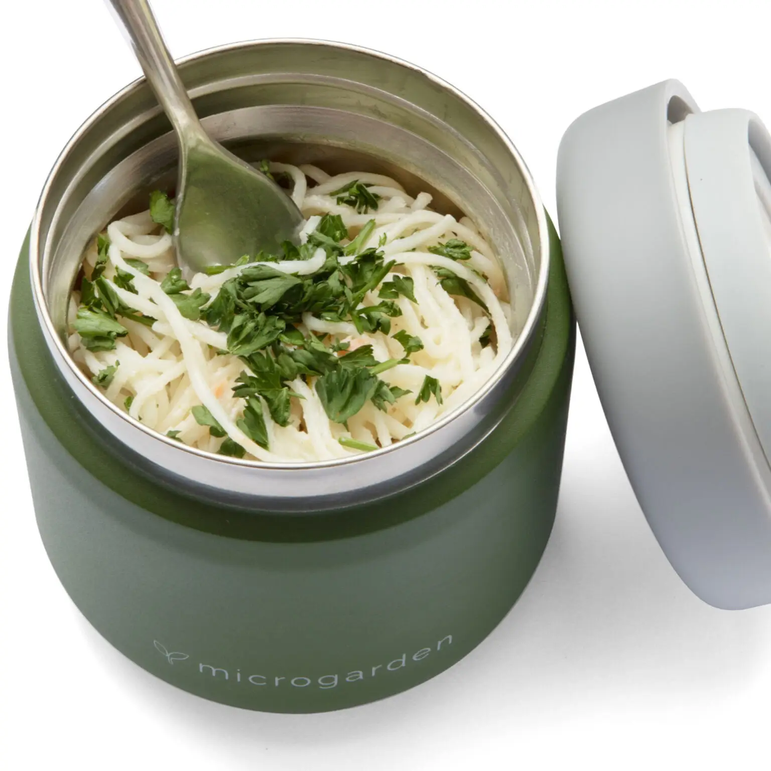 2x 470ml Forest Green Stainless Steel Vacuum Insulated Food Flasks