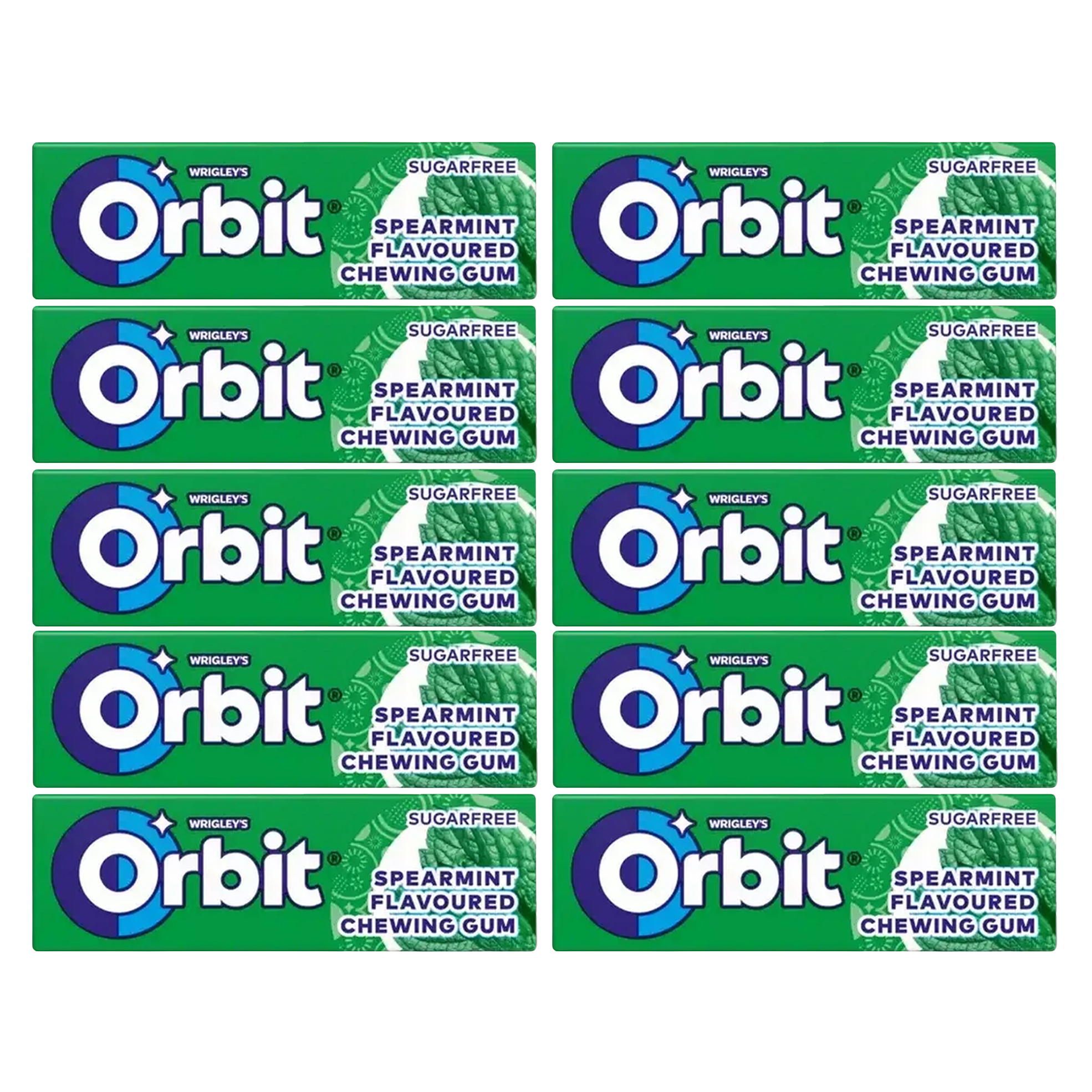 10x 14g Chewing Gum Packs