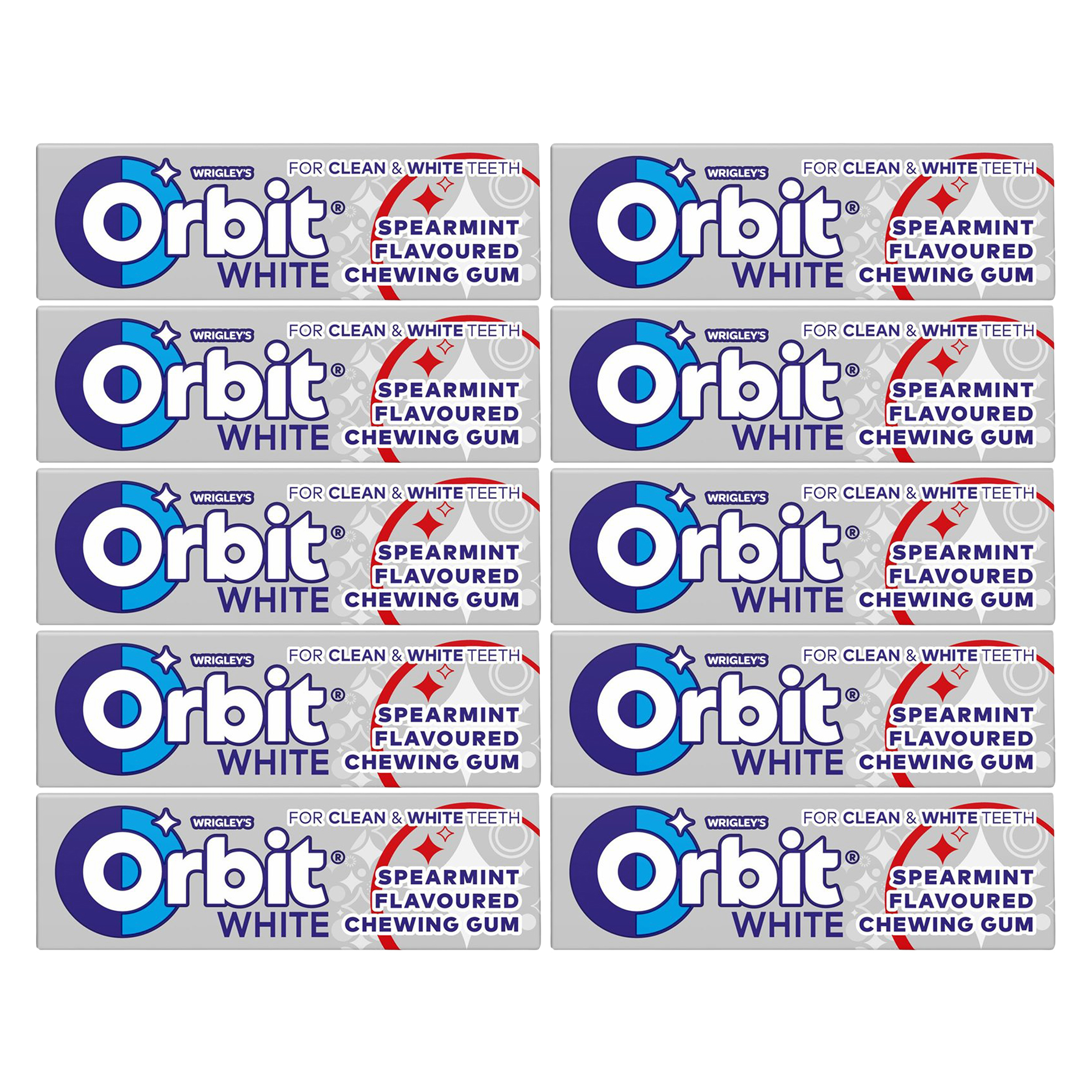 10x 14g Chewing Gum Packs