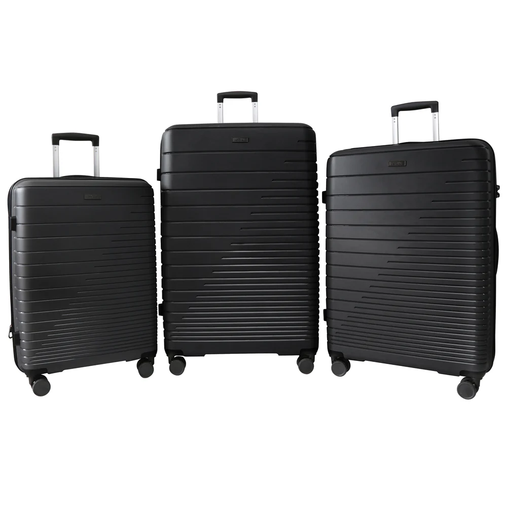 3-Piece Expandable Tourer Spinner Trolley Luggage Set with TSA Combination Locks