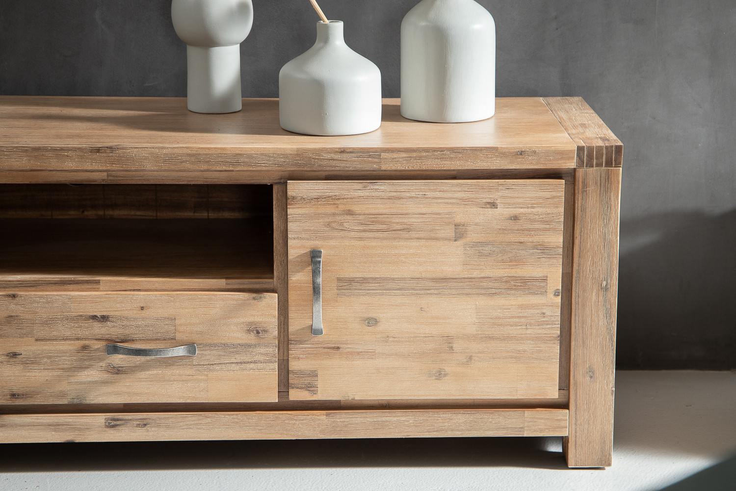 R2,000 off on Vancouver 2m Acacia Wood TV Stand | OneDayOnly