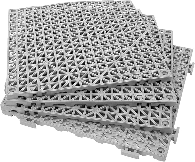 18x Interlocking Drainage Tiles