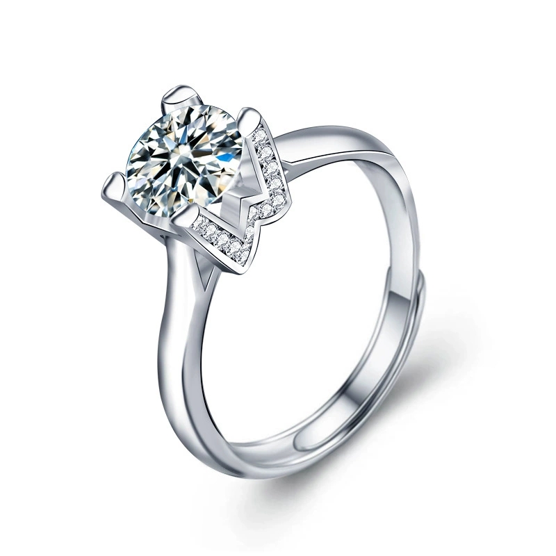 925 Sterling Silver 1ct Moissanite Lucienne Ring