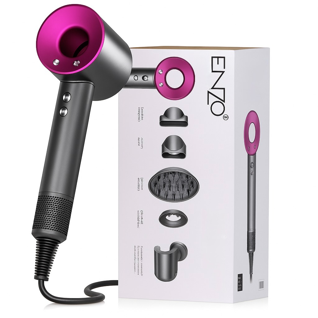 Supersonic Hair Dryer with 5 Styling Attachments