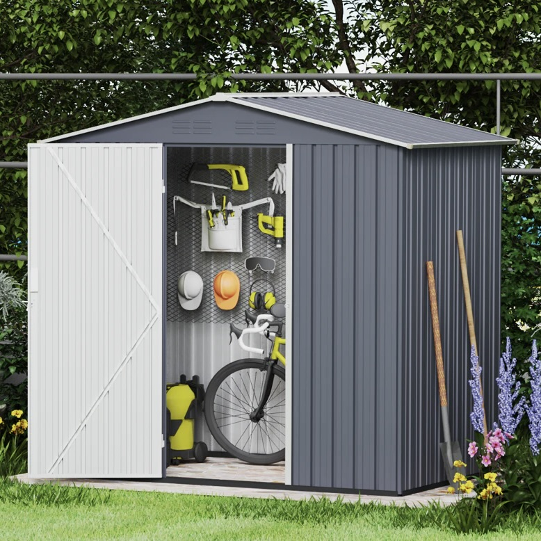 60% off on Galvanised Steel Garden and Tool Storage Shed | OneDayOnly