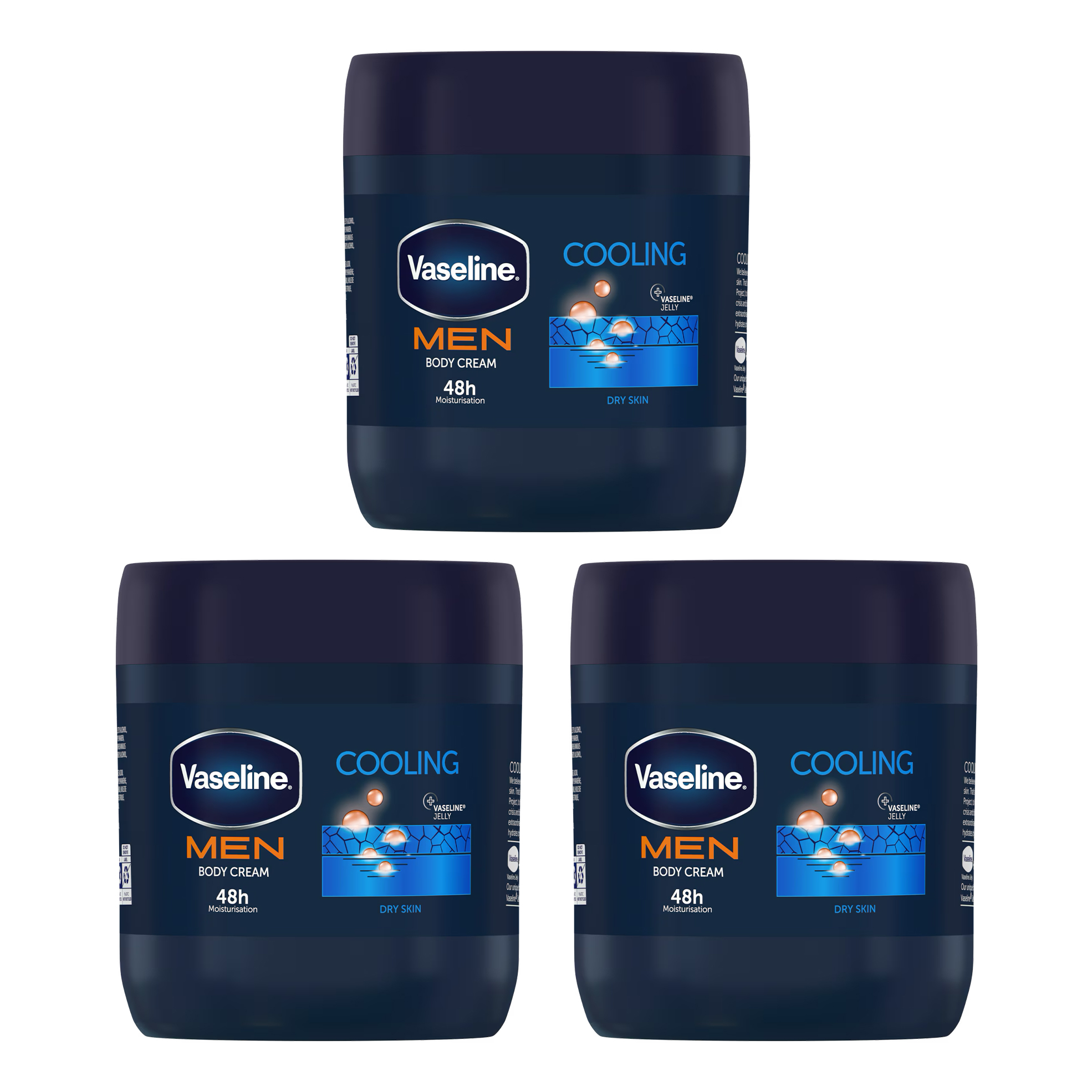 3x 400ml Men's Body Creams